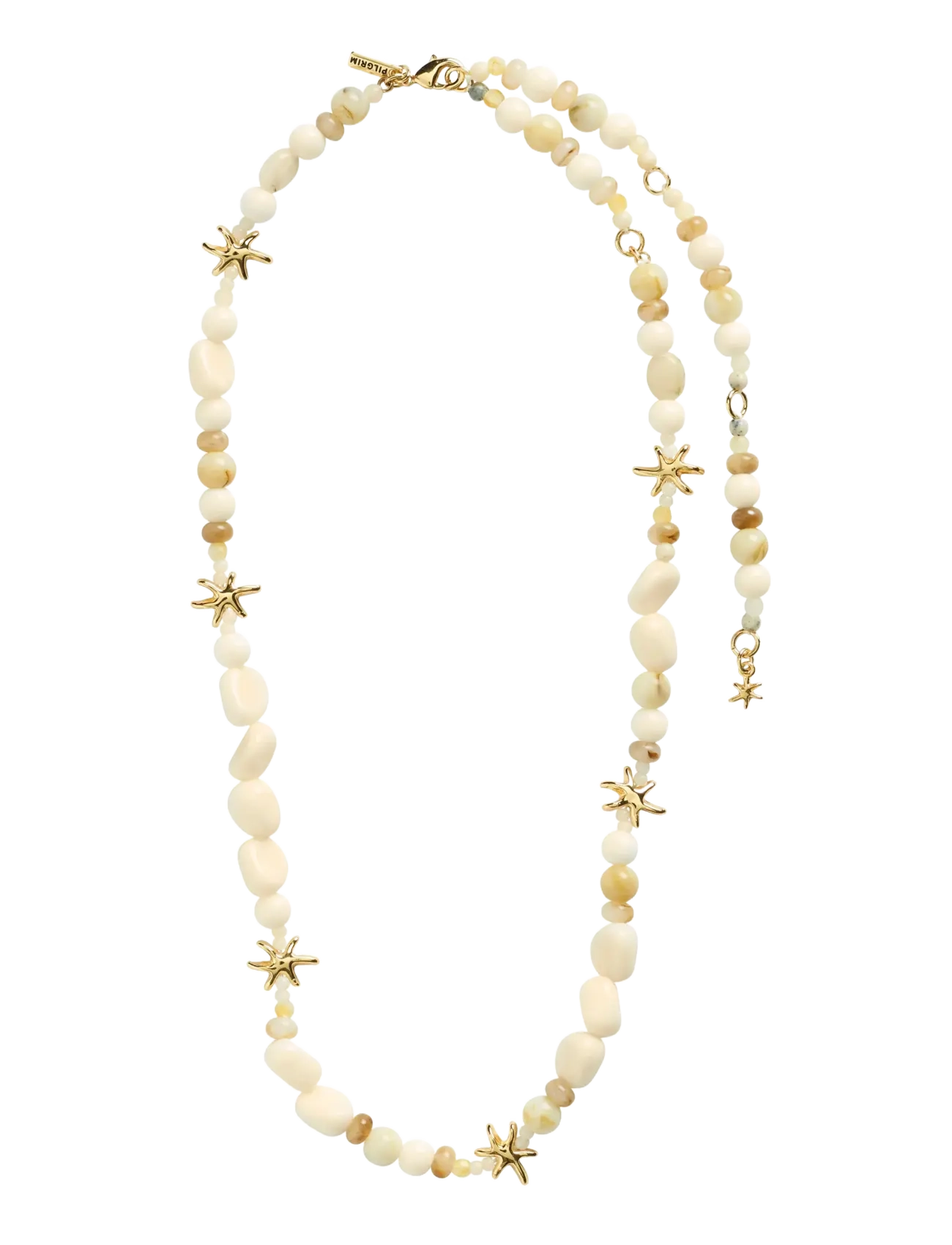 Pilgrim - PRISM necklace white/gold-plated - statement necklaces - gold plated - 2