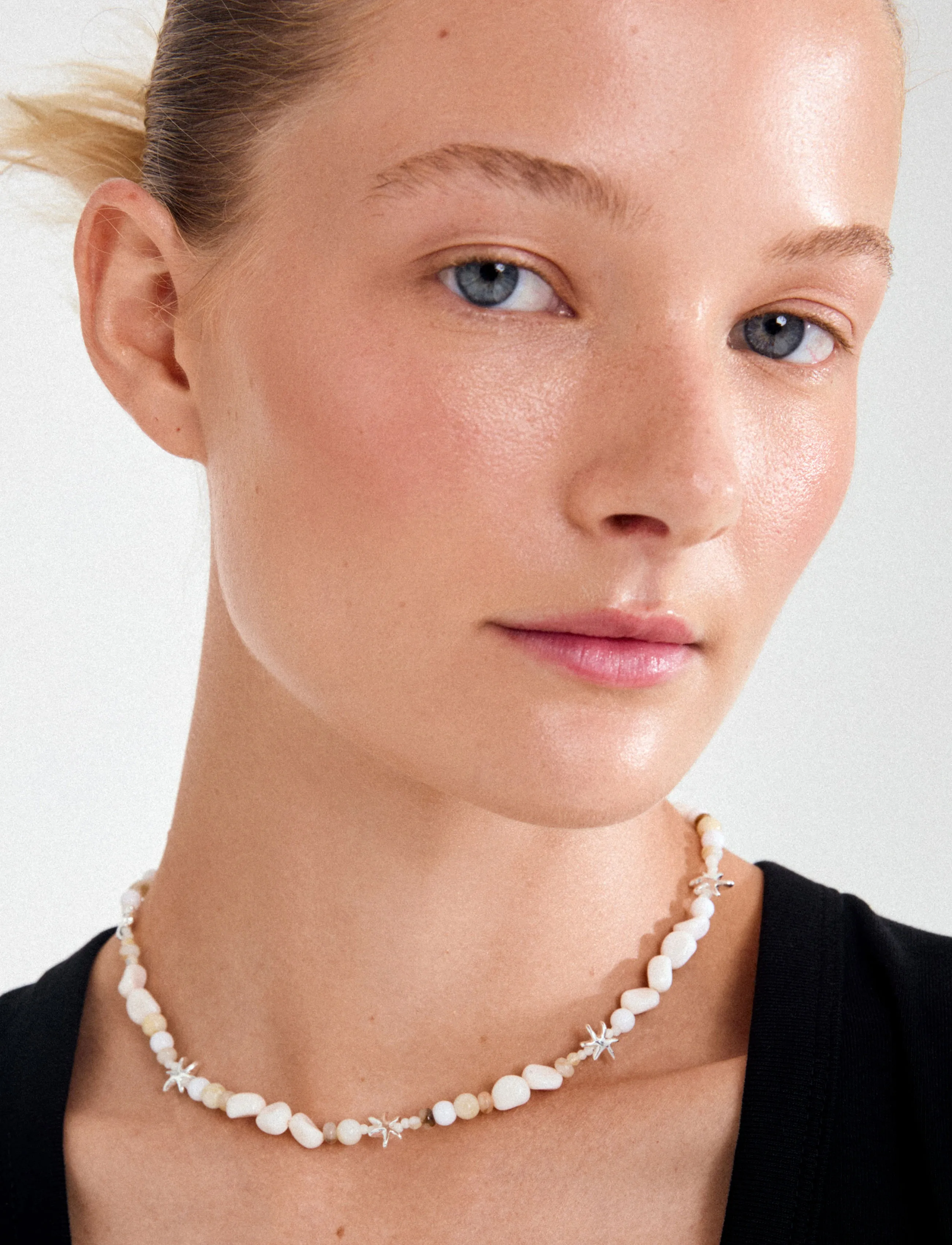 Pilgrim Prism Necklace White/Gold-Plated, One Size, Necklaces, Gold - Statement Frauen