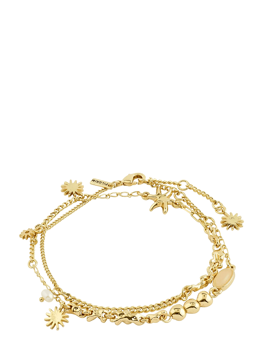 Pilgrim - PRISM bracelet gold-plated - kædearmbånd - gold plated - 1