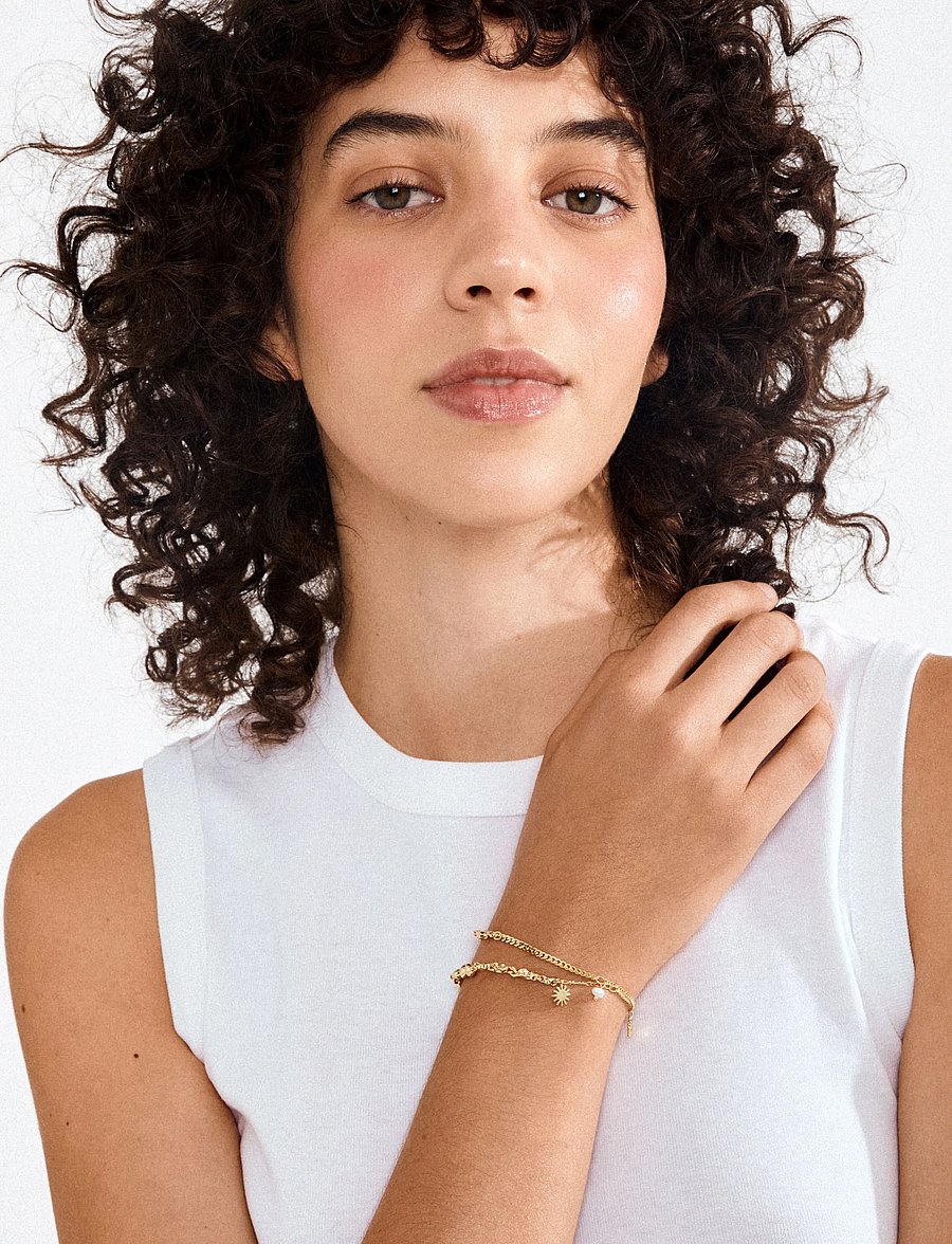 Pilgrim - PRISM bracelet gold-plated - kædearmbånd - gold plated - 0
