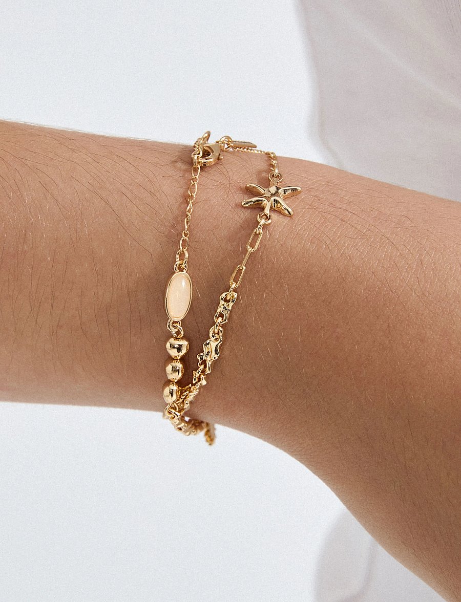 Pilgrim - PRISM bracelet gold-plated - kædearmbånd - gold plated - 3