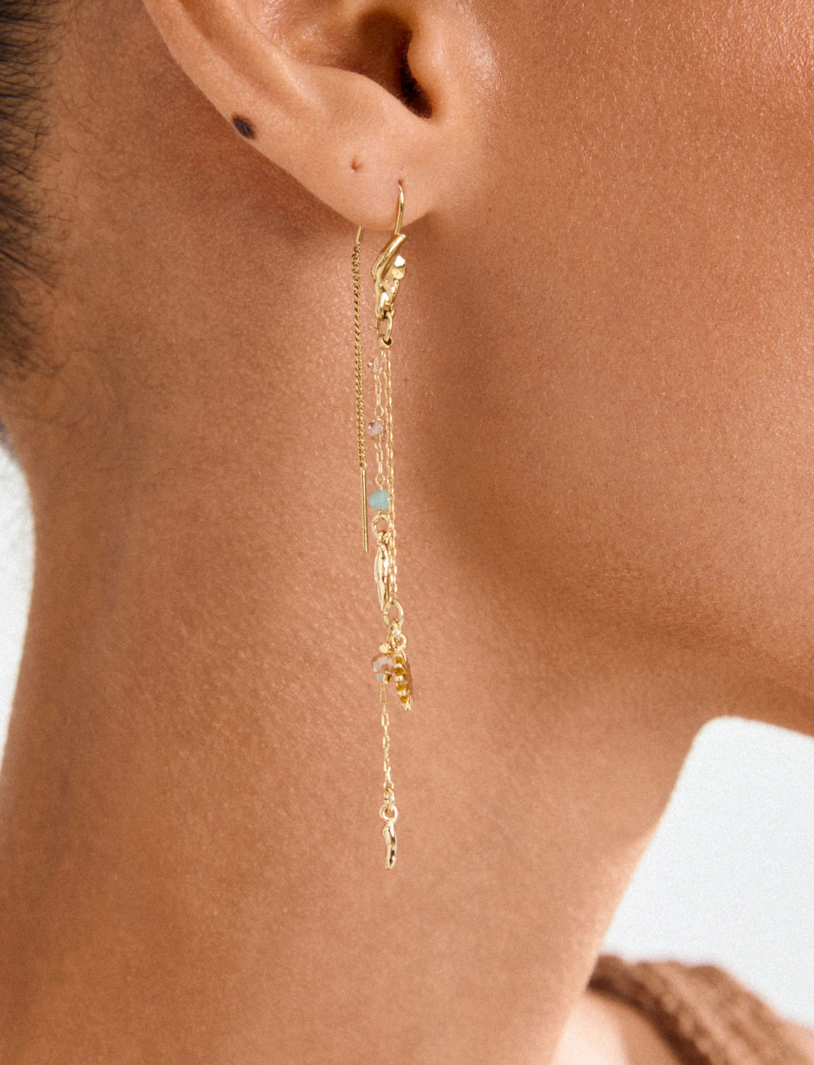 Pilgrim - PRISM earrings gold-plated - perleøredobber - gold plated - 2