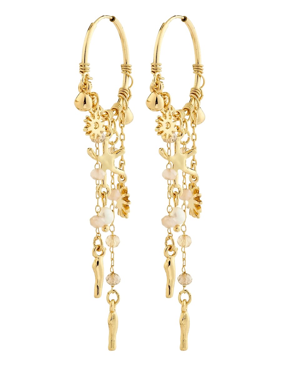 Pilgrim - PRISM hoop earrings gold-plated - gold plated - 1
