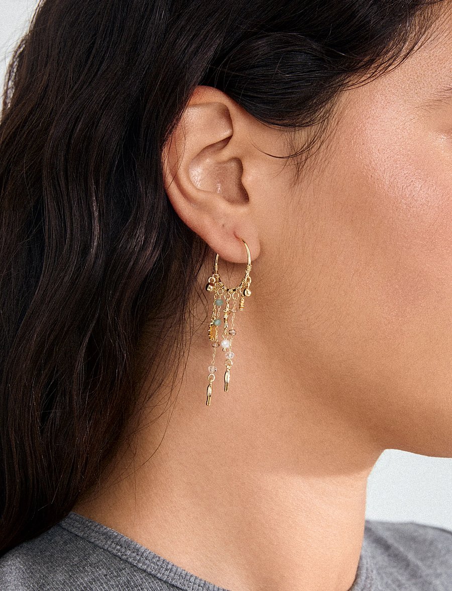 Pilgrim - PRISM hoop earrings gold-plated - gold plated - 2