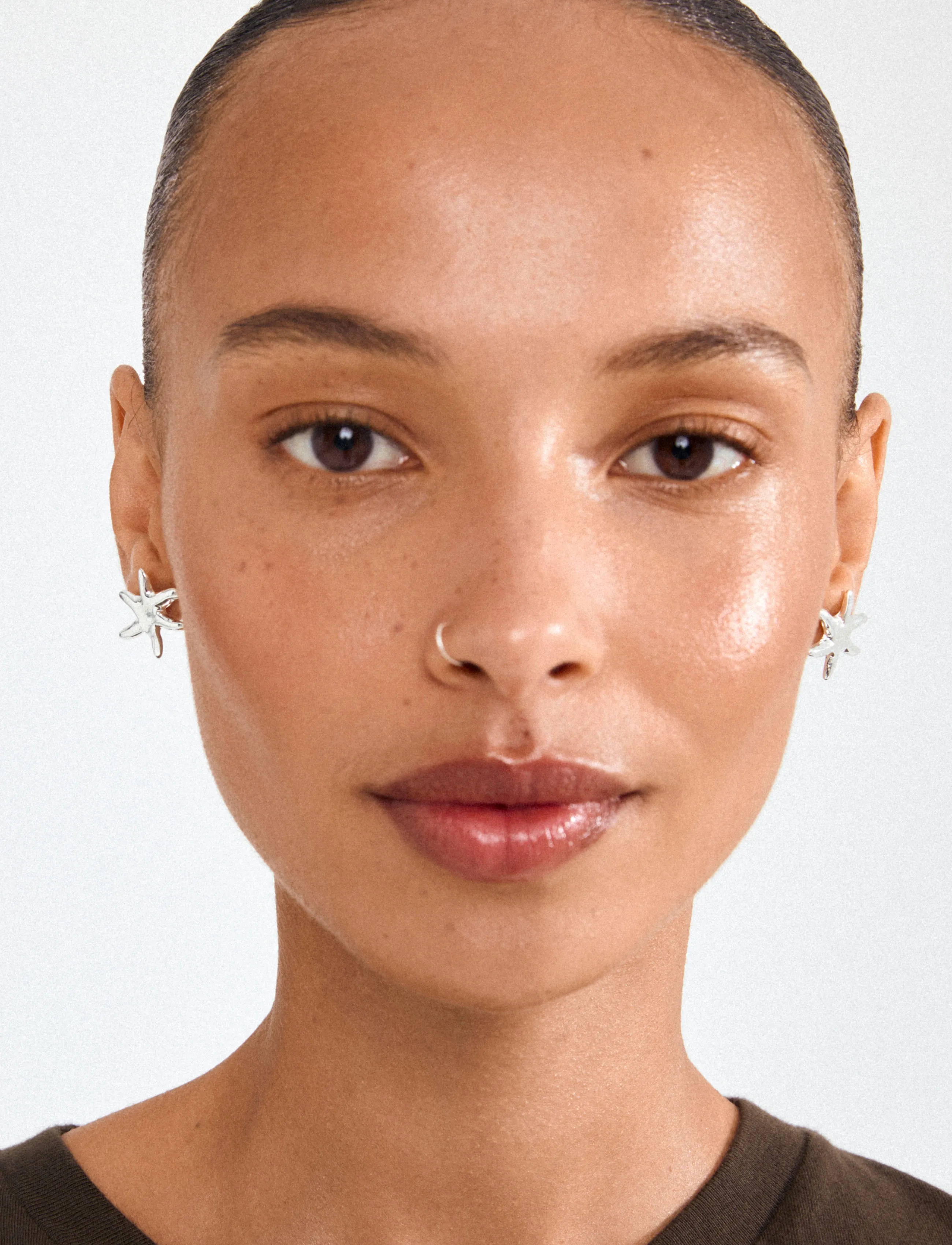 Pilgrim Prism Earrings Silver-Plated, One Size, Earrings, Silber - Studs, Frauen