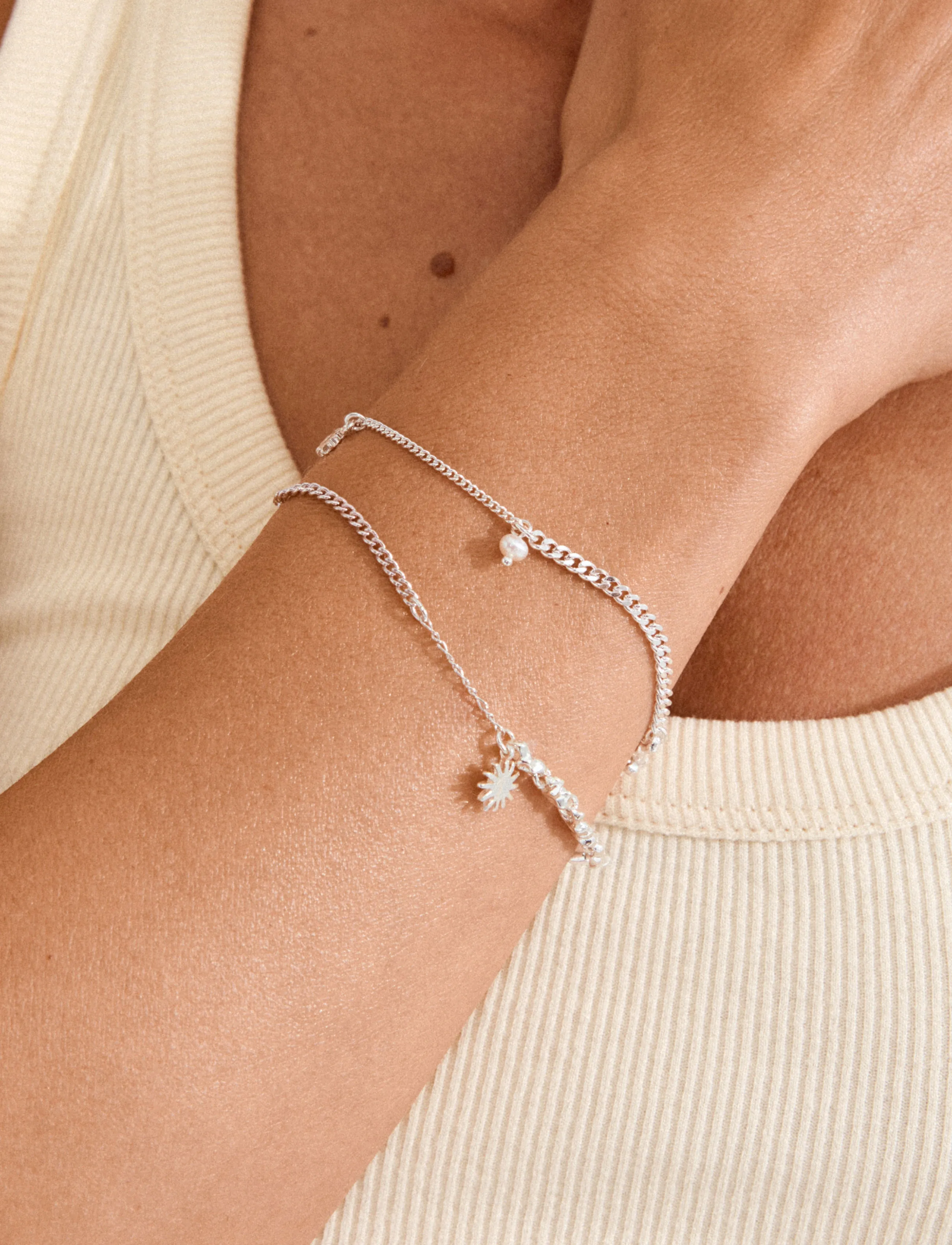 Pilgrim Prism Bracelet Silver-Plated, One Size, Bracelets, Silber - Chain Frauen