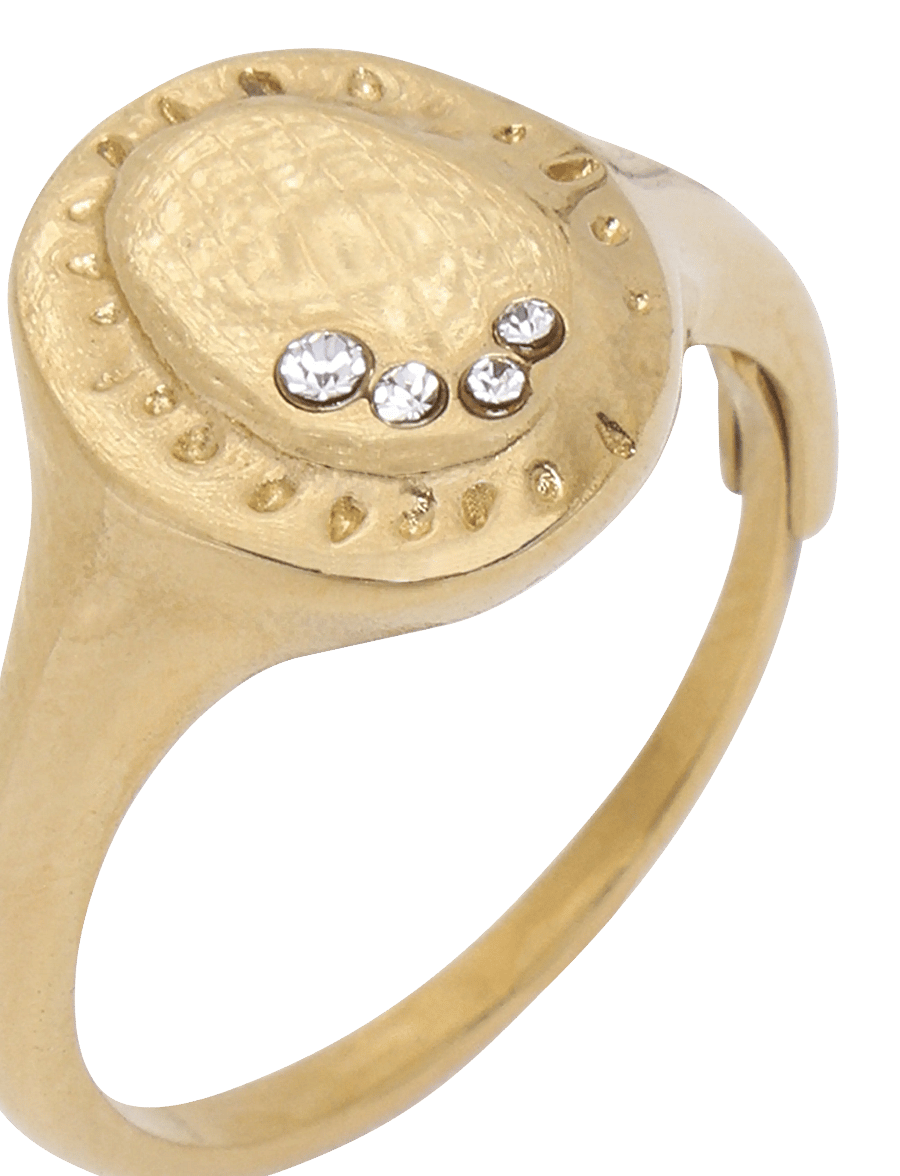Pilgrim - HERE ring gold-plated - konfirmationstøj - gold plated - 4