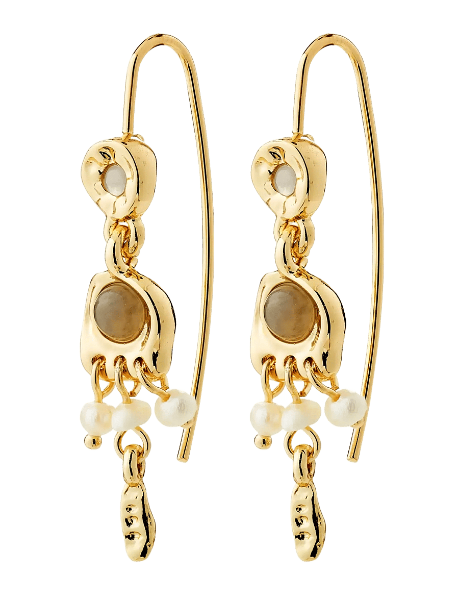 Pilgrim - HERE earrings gold-plated - gold plated - 1