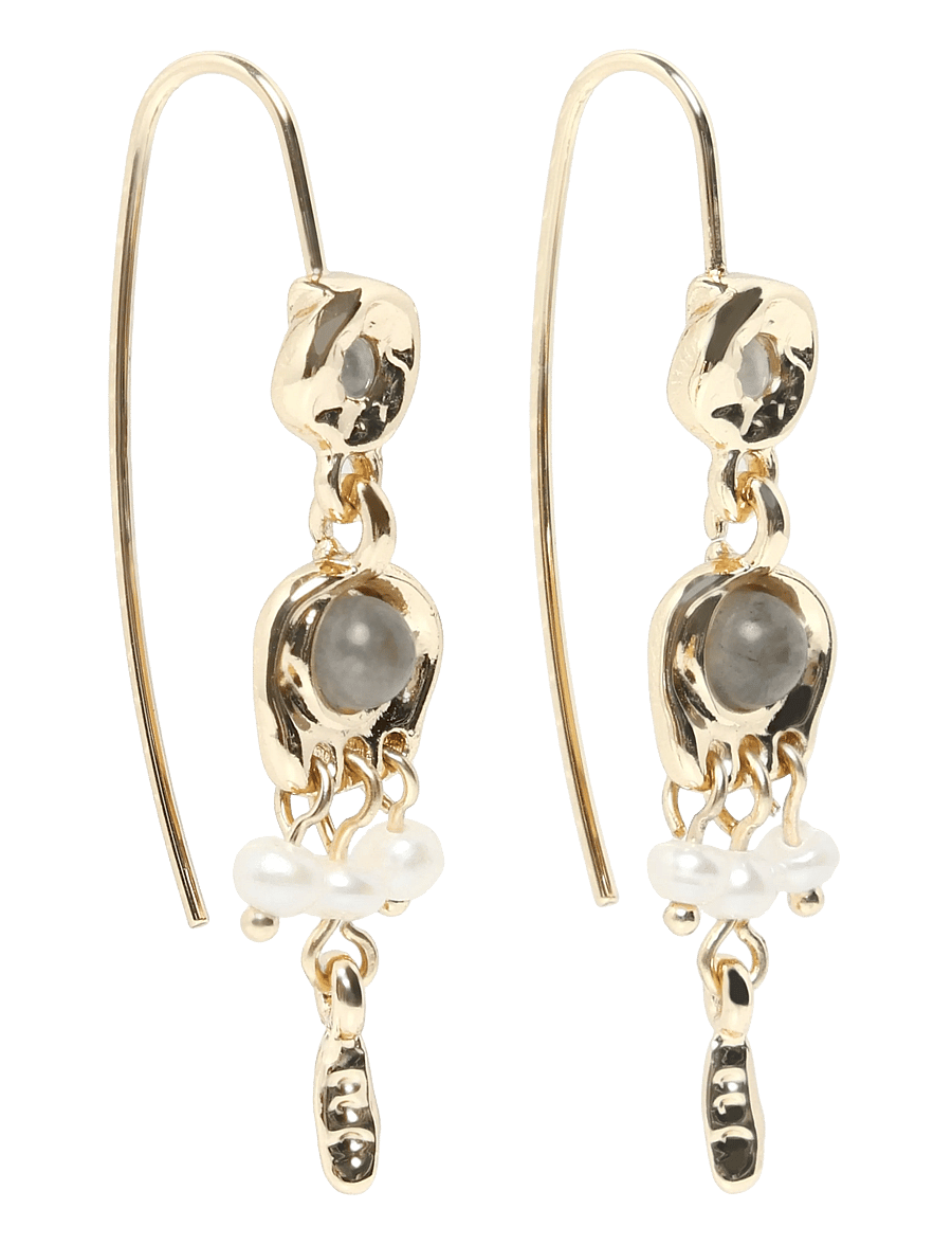 Pilgrim - HERE earrings gold-plated - Øreringe med vedhæng - gold plated - 1