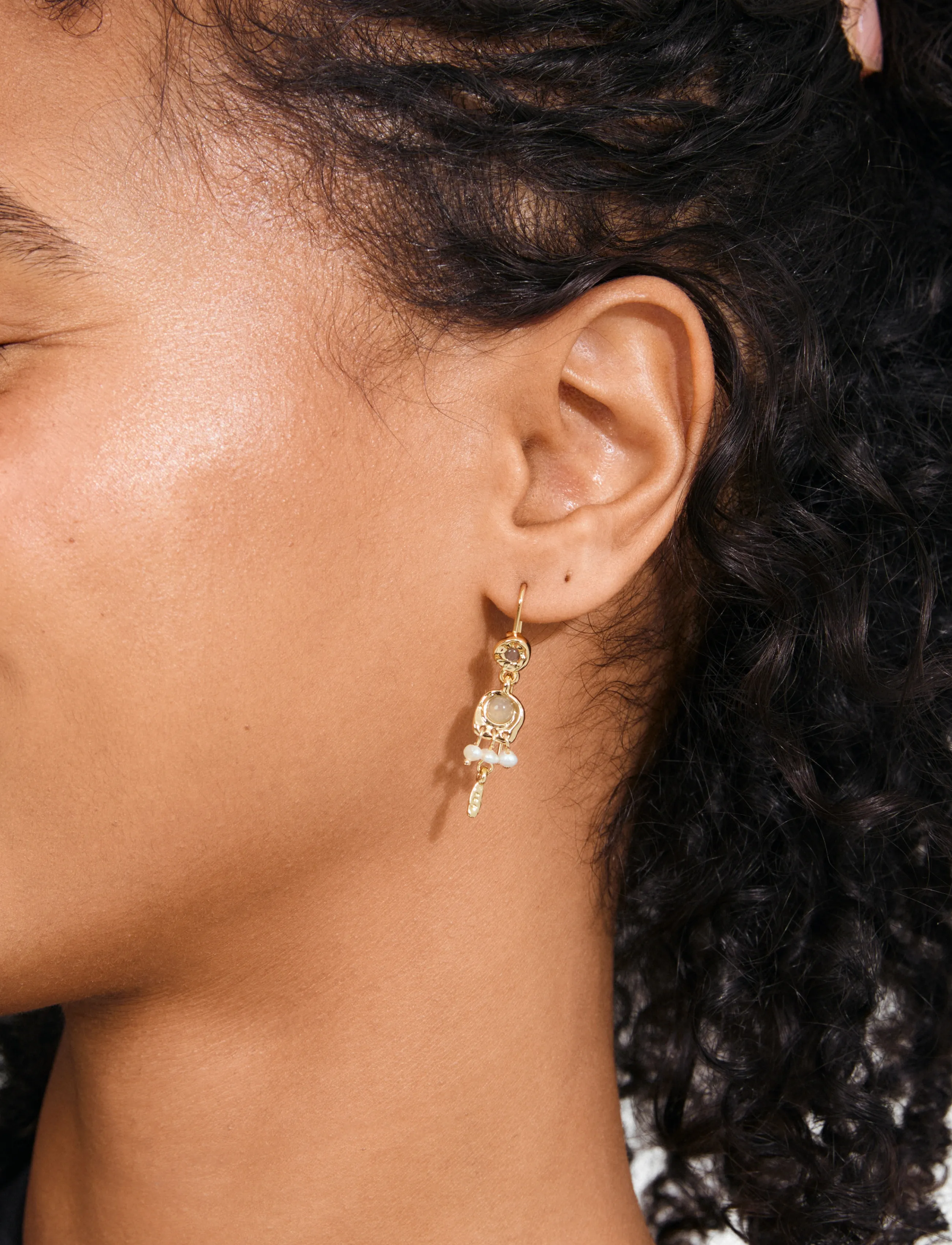 Pilgrim - HERE earrings gold-plated - gold plated - 2