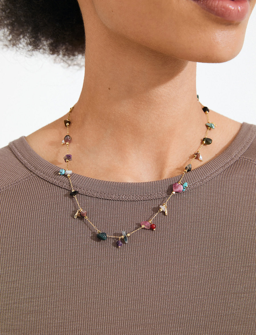 Pilgrim - HERE necklace gold-plated/multi - gold plated - 3