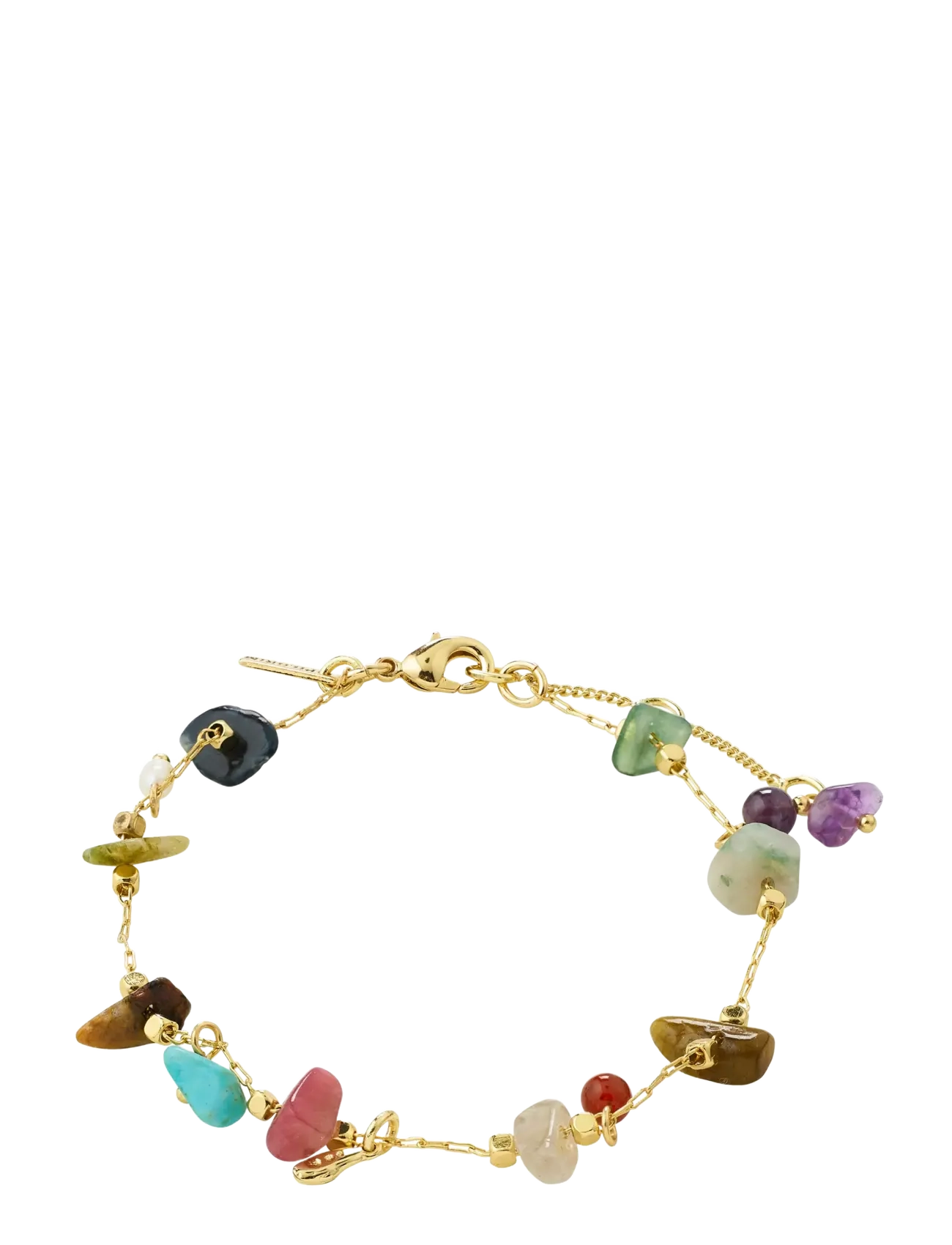 Pilgrim HERE bracelet gold-plated/multi - Kettenarmbänder - GOLD PLATED / gold