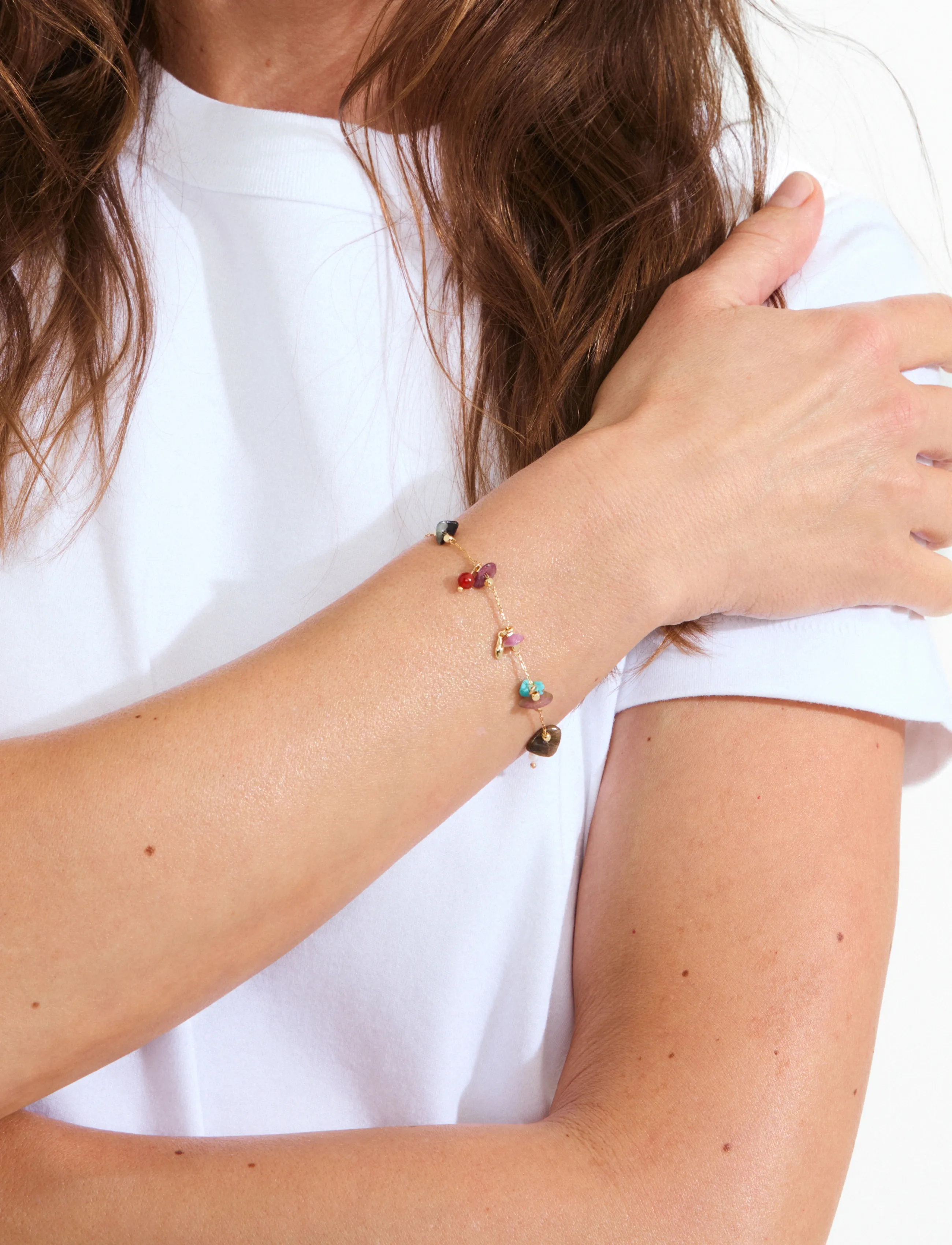 Pilgrim Here Bracelet Gold-Plated/Multi, One Size, Bracelets, Gold - Chain Frauen