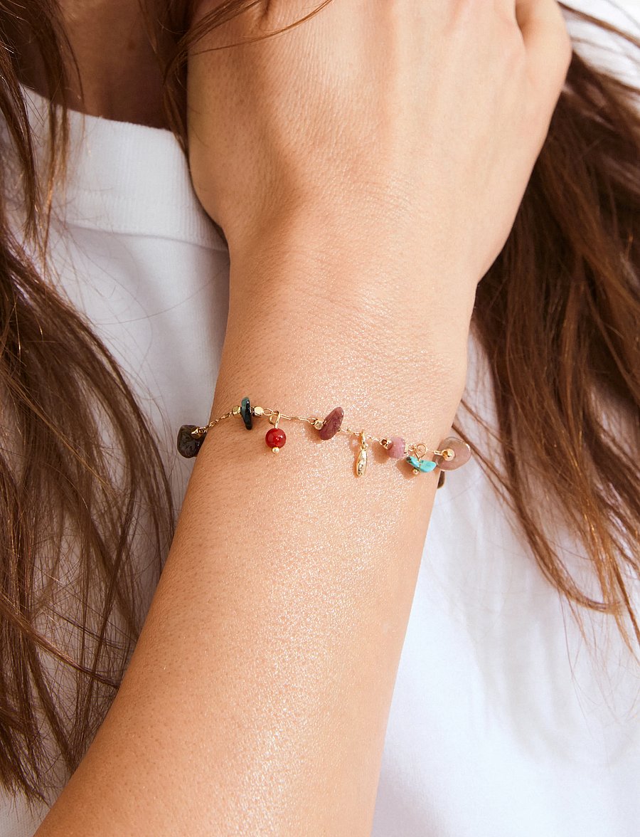 Pilgrim - HERE bracelet gold-plated/multi - gold plated - 2