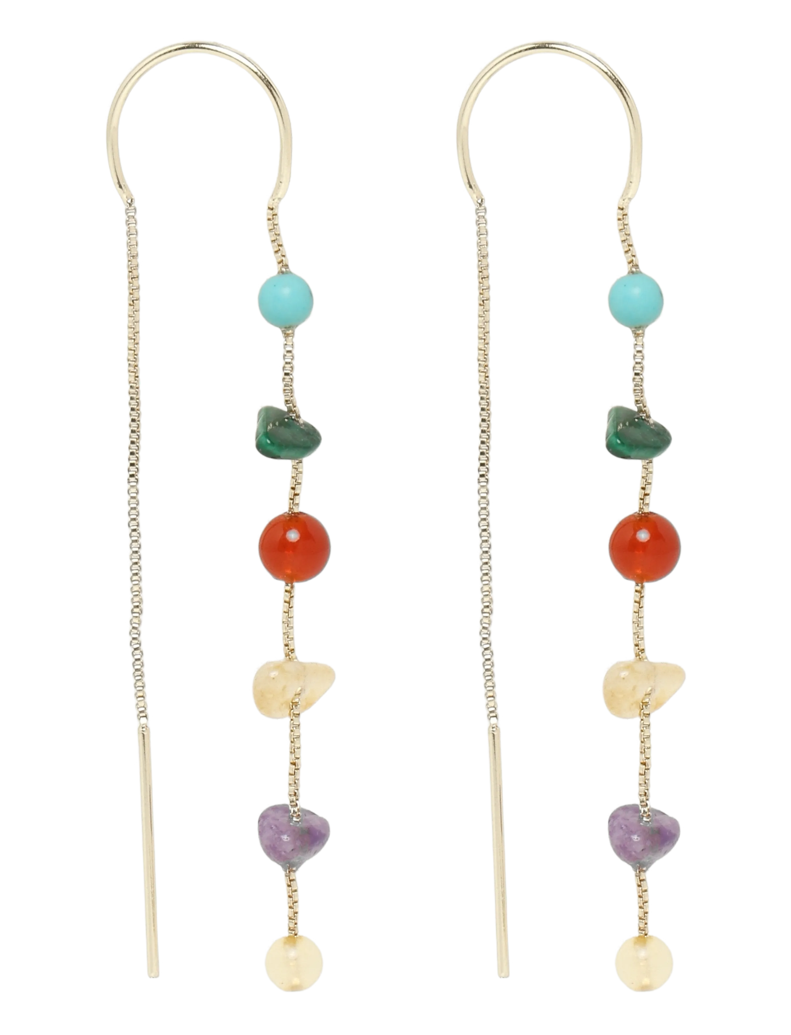 Pilgrim HERE earrings gold-plated/multi - Speciella tillfällen - GOLD PLATED / gold