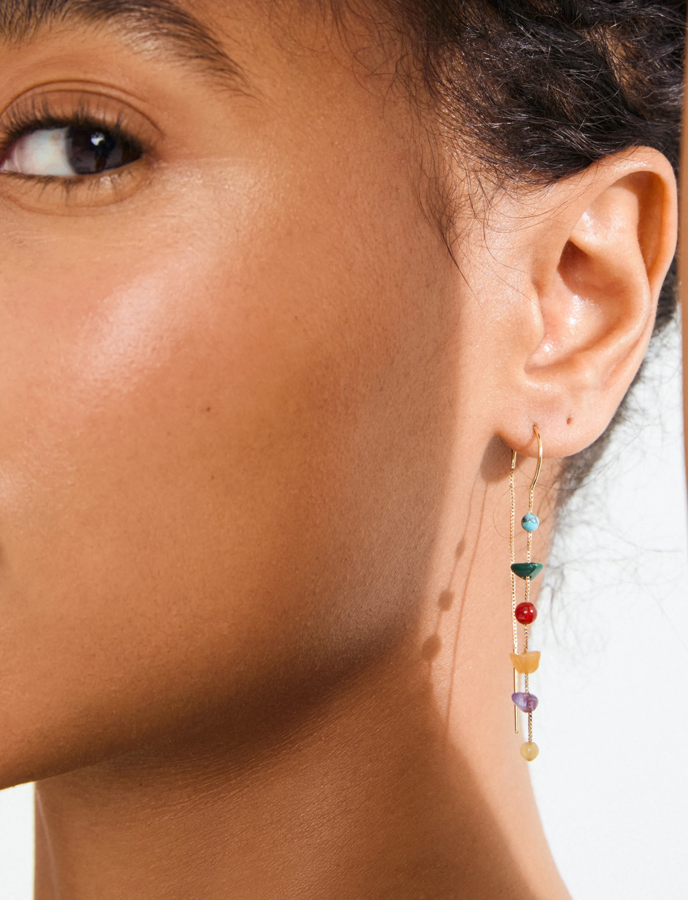 Pilgrim - HERE earrings gold-plated/multi - gold plated - 2