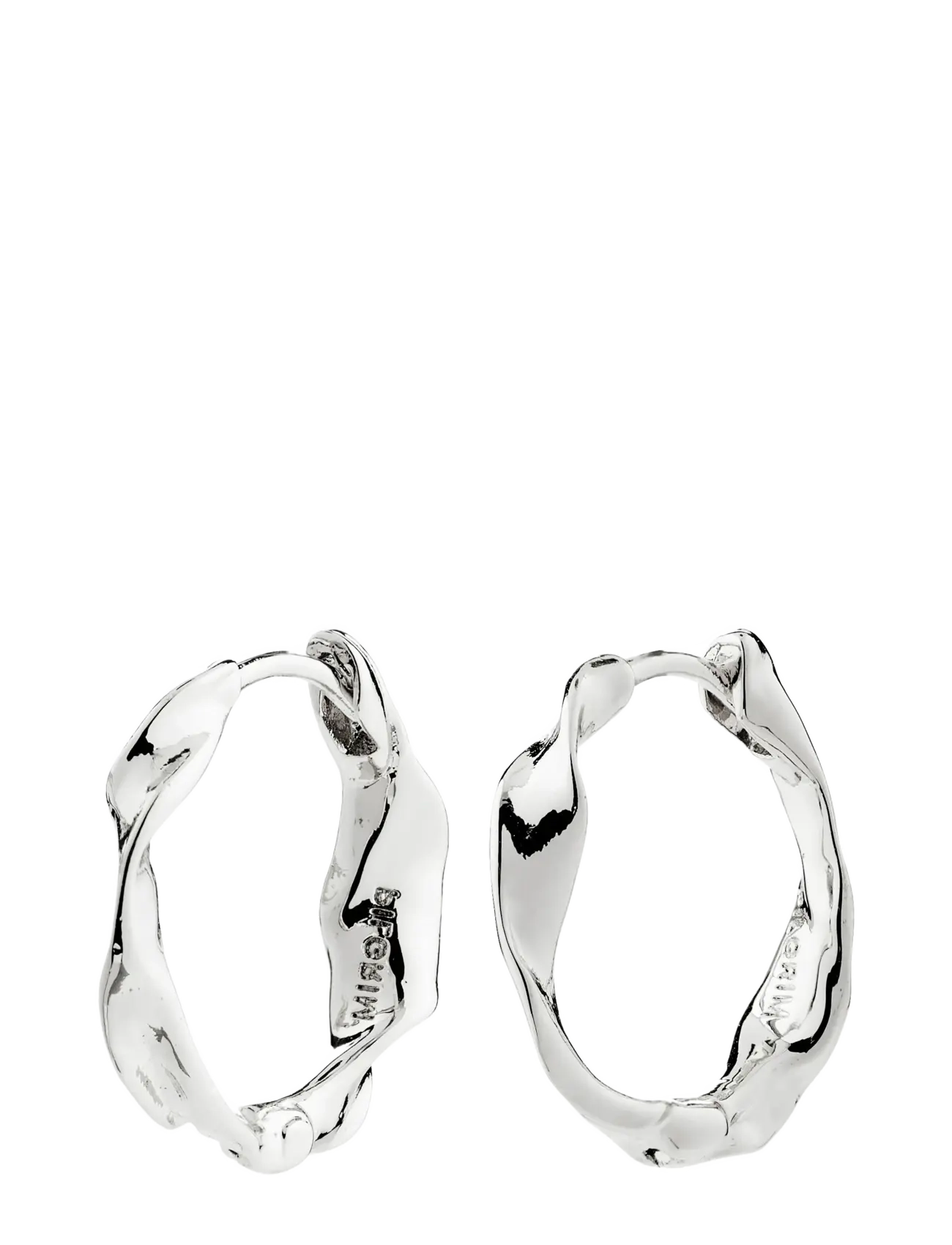 Pilgrim HERE hoop earrings silver-plated - Schmuck - SILVER PLATED / silver