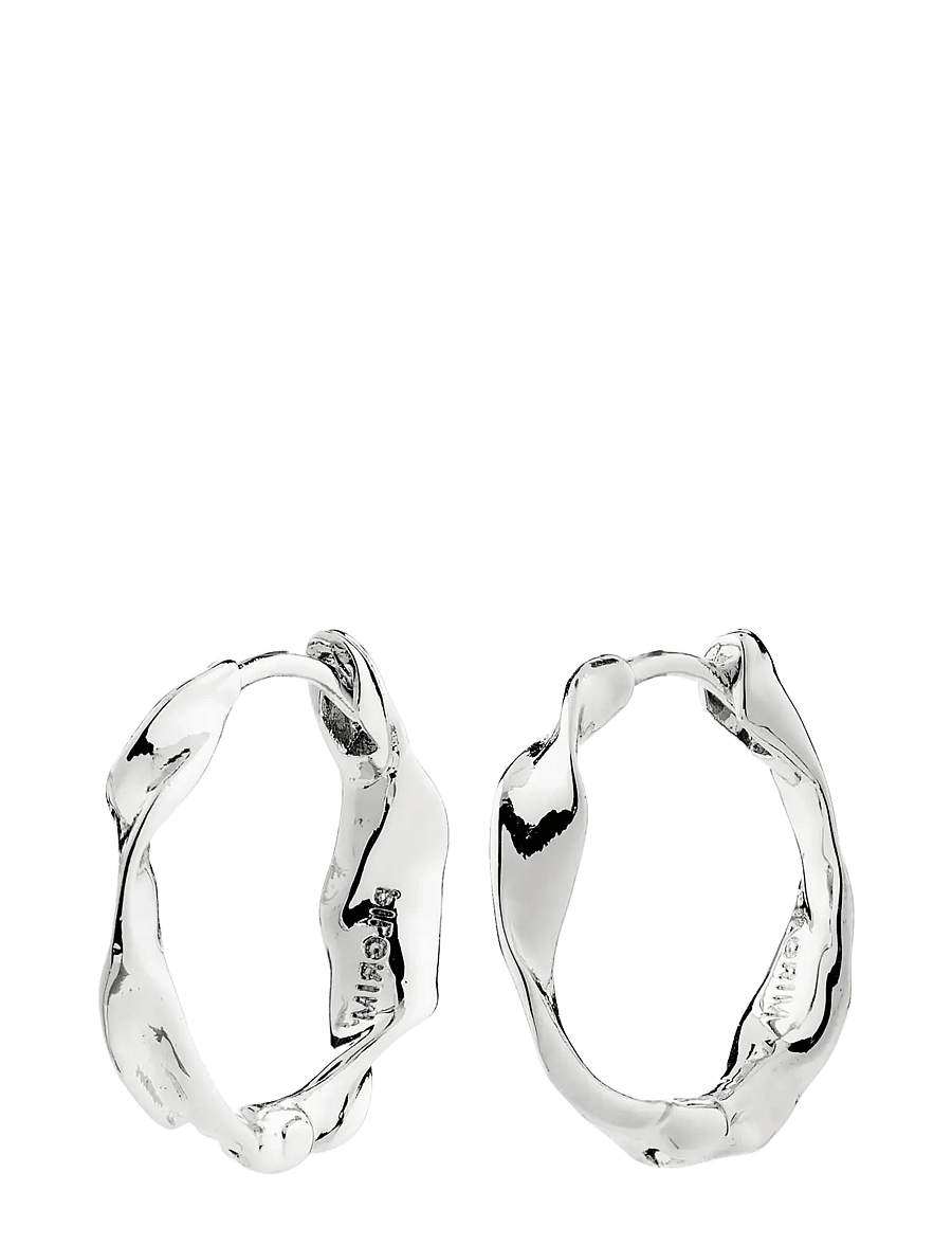 Pilgrim - HERE hoop earrings silver-plated - silver plated - 1