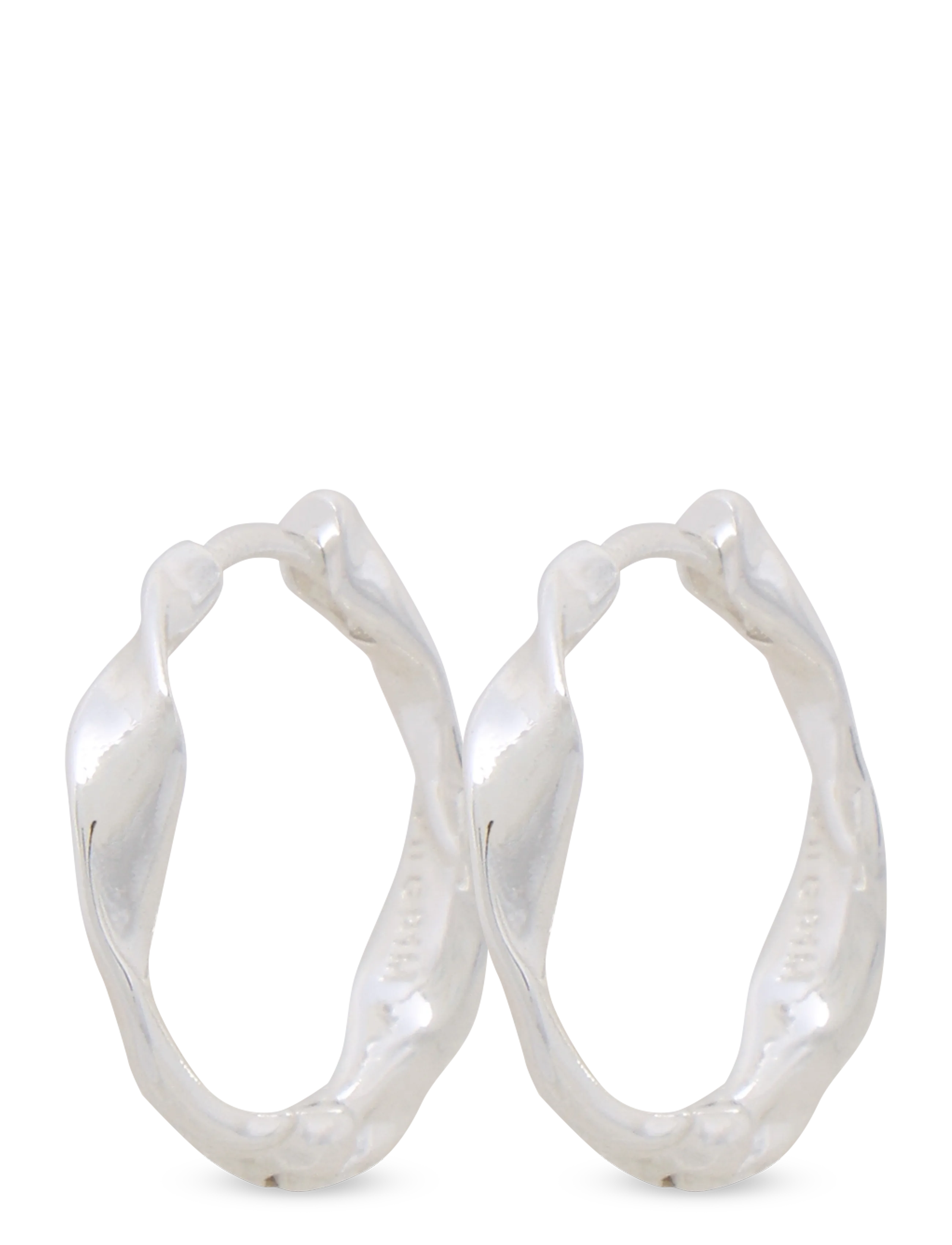Pilgrim HERE hoop earrings silver-plated - Kõrvarõngad - SILVER PLATED / silver
