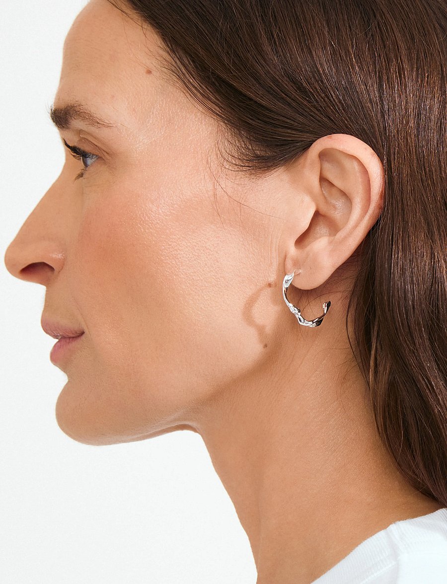 Pilgrim - HERE hoop earrings silver-plated - silver plated - 2
