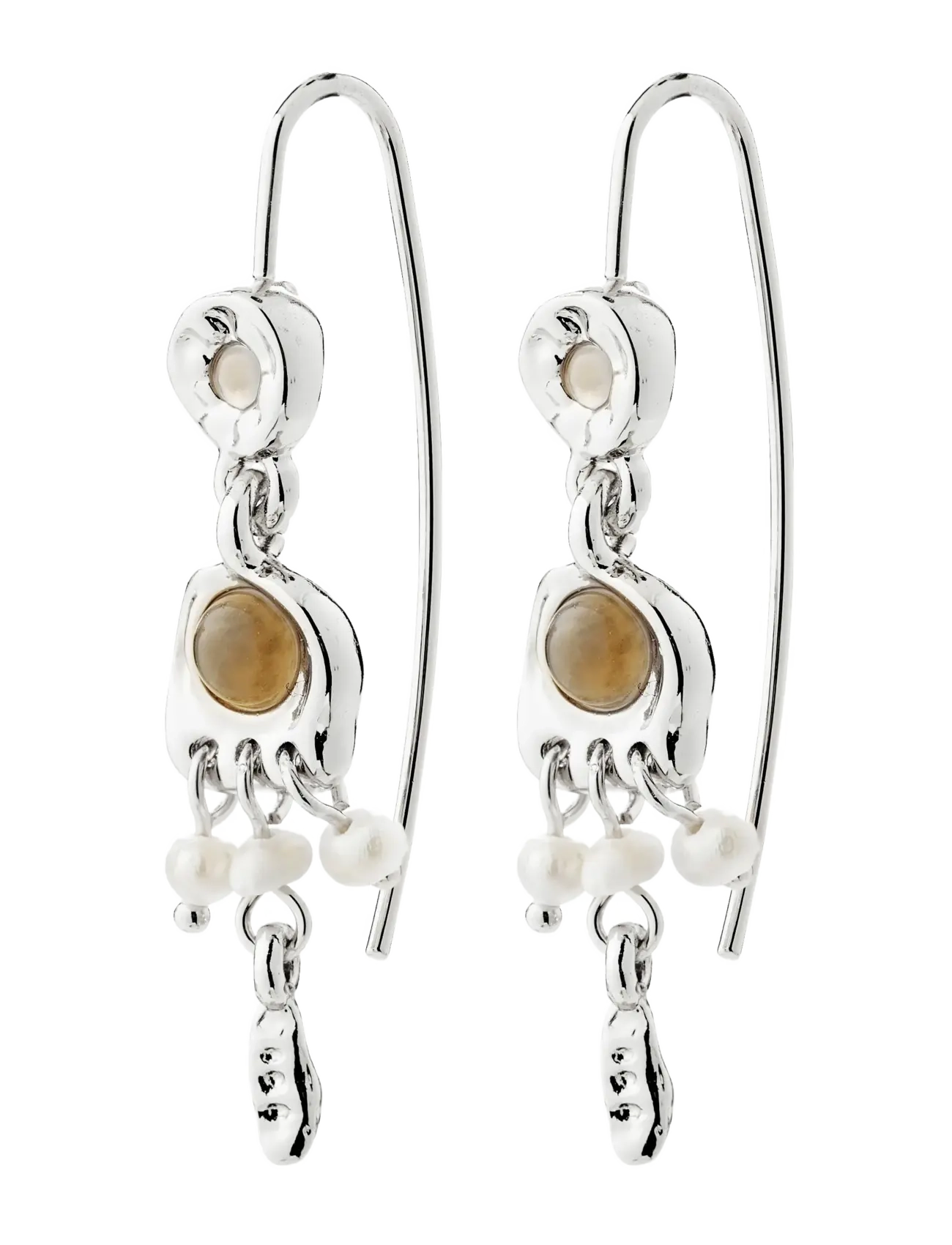 Pilgrim HERE earrings silver-plated - Schmuck - SILVER PLATED / silver