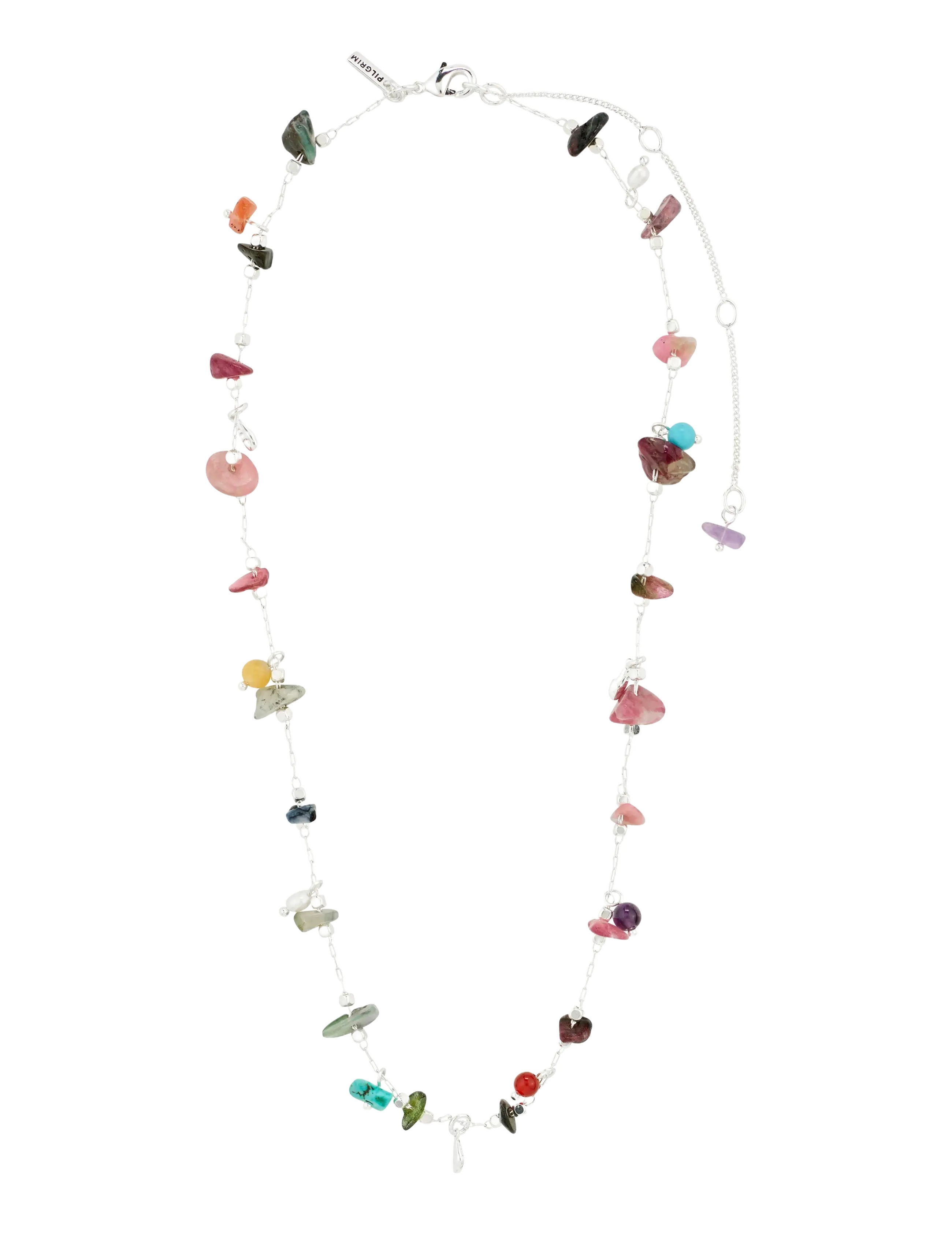 Pilgrim - HERE necklace silver-plated/multi - silver plated - 2