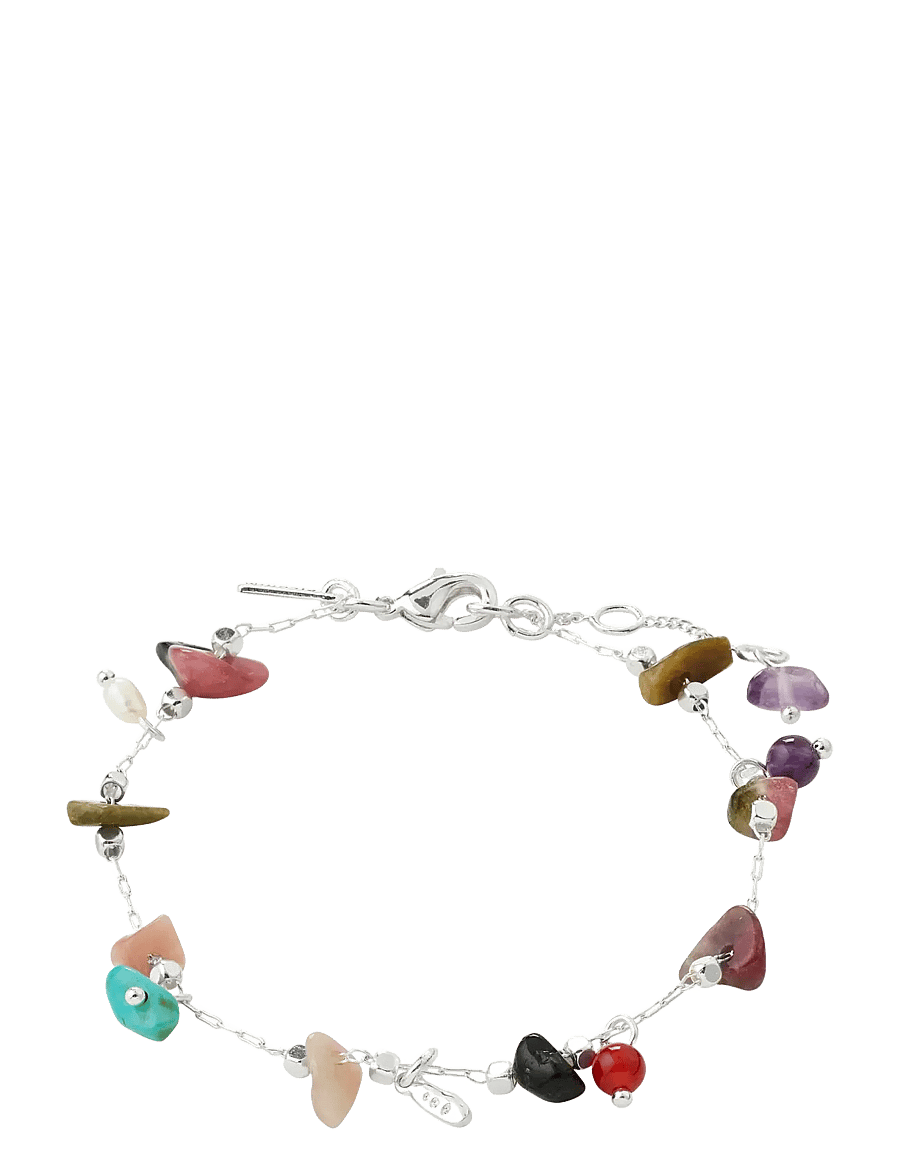 Pilgrim - HERE bracelet silver-plated/multi - kettenarmbänder - silver plated - 1