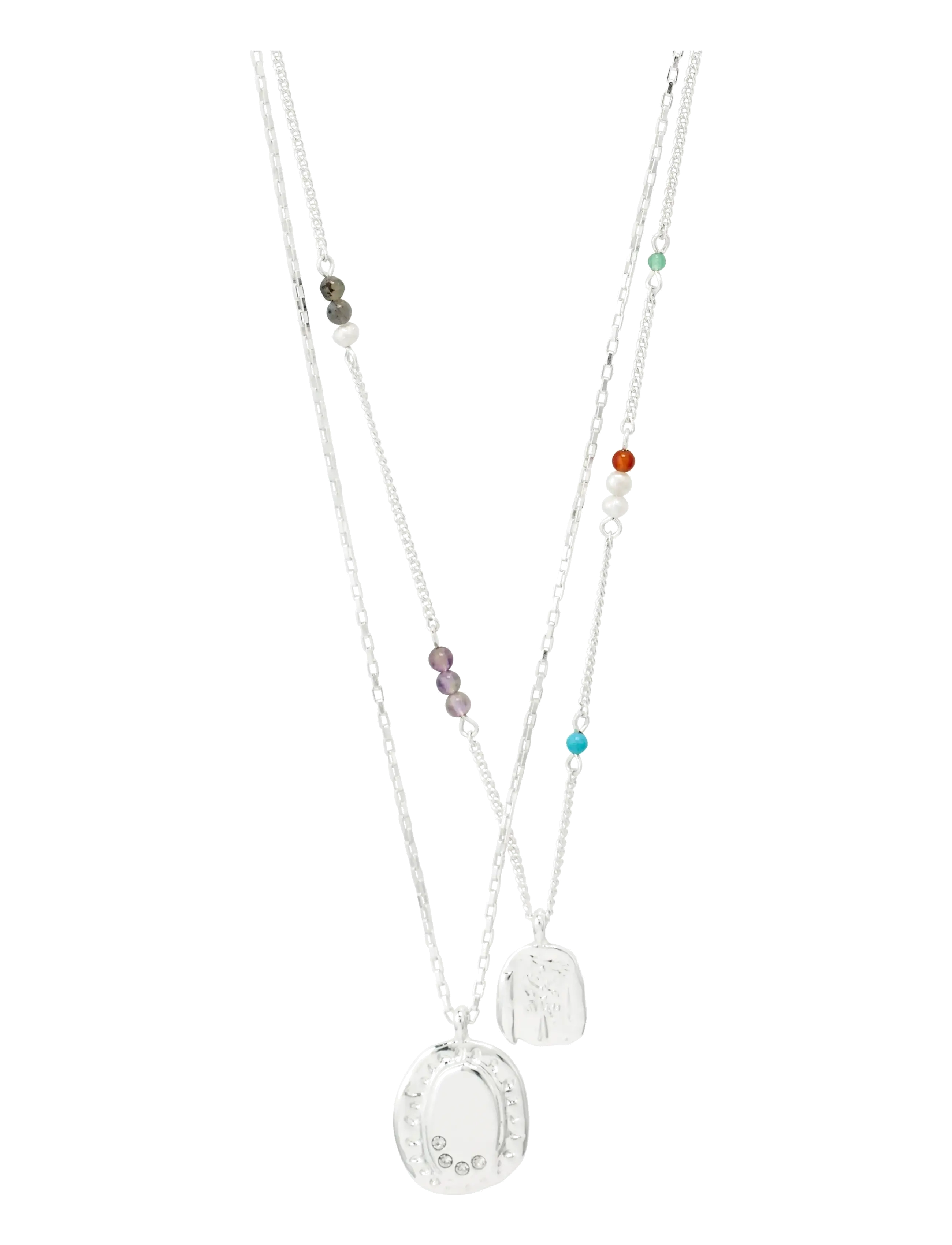 Pilgrim HERE necklace silver-plated - Erilised sündmused - SILVER PLATED / silver