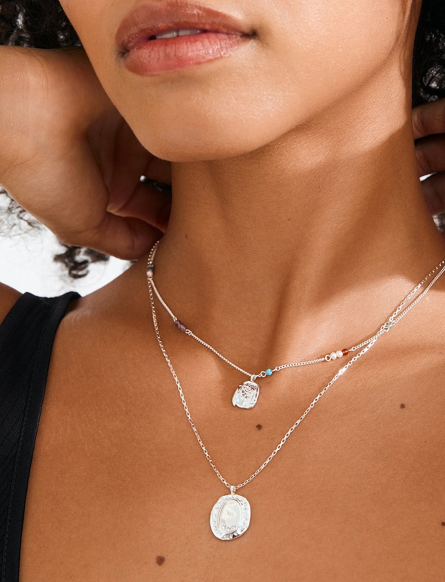Pilgrim - HERE necklace silver-plated - silver plated - 0