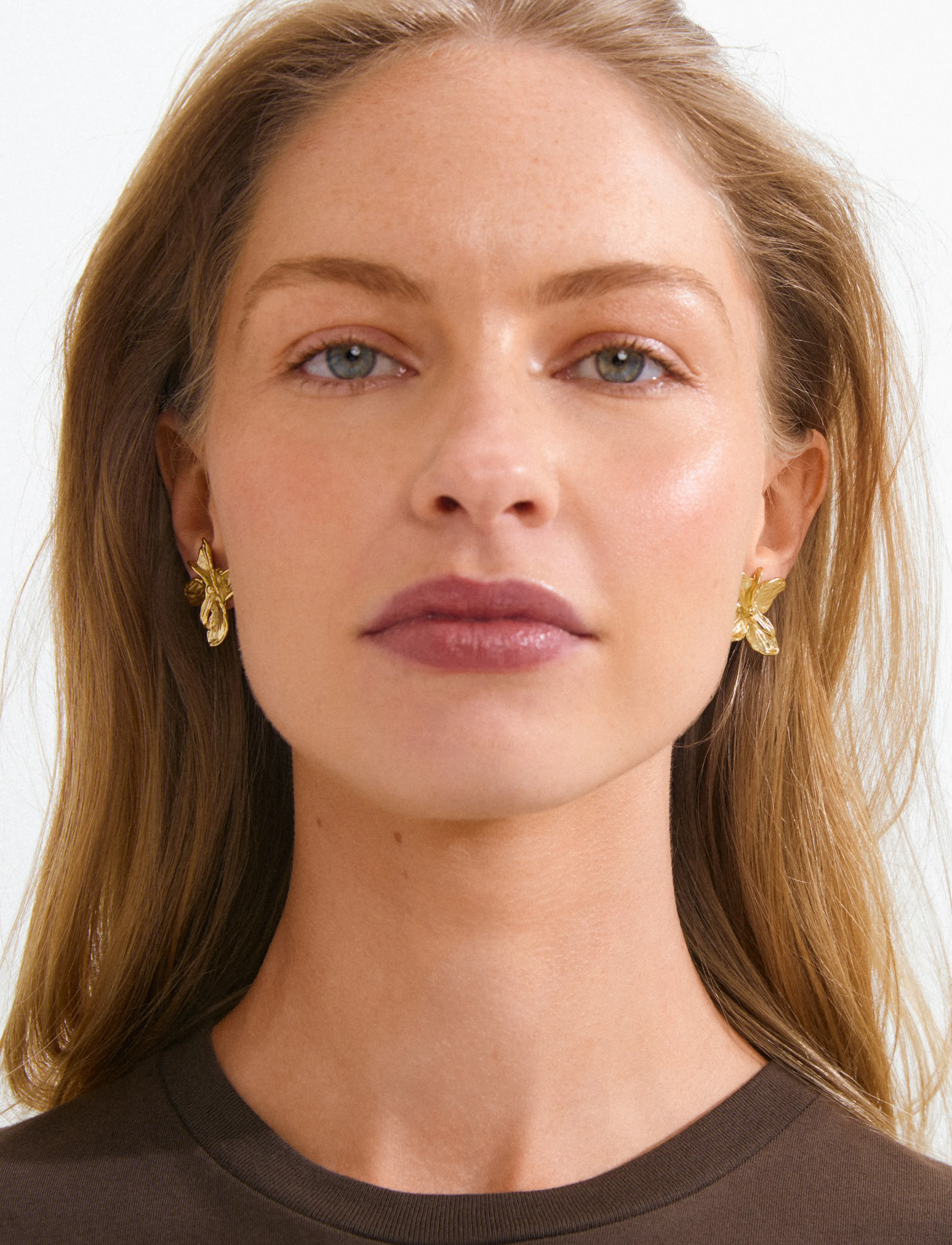 Pilgrim - TRACE flower earrings gold-plated - gold plated - 2