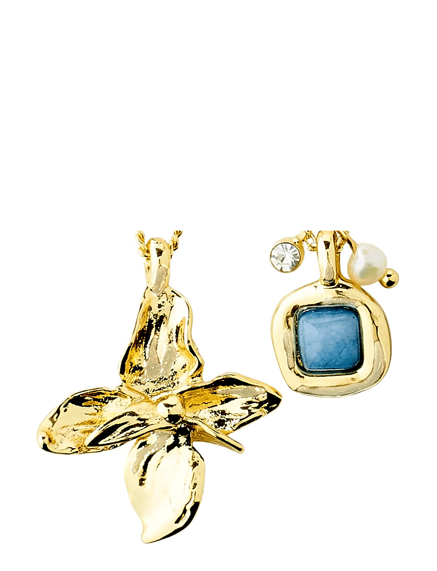 Pilgrim - TRACE necklaces 2-in-1 set, gold-plated - gold plated - 1