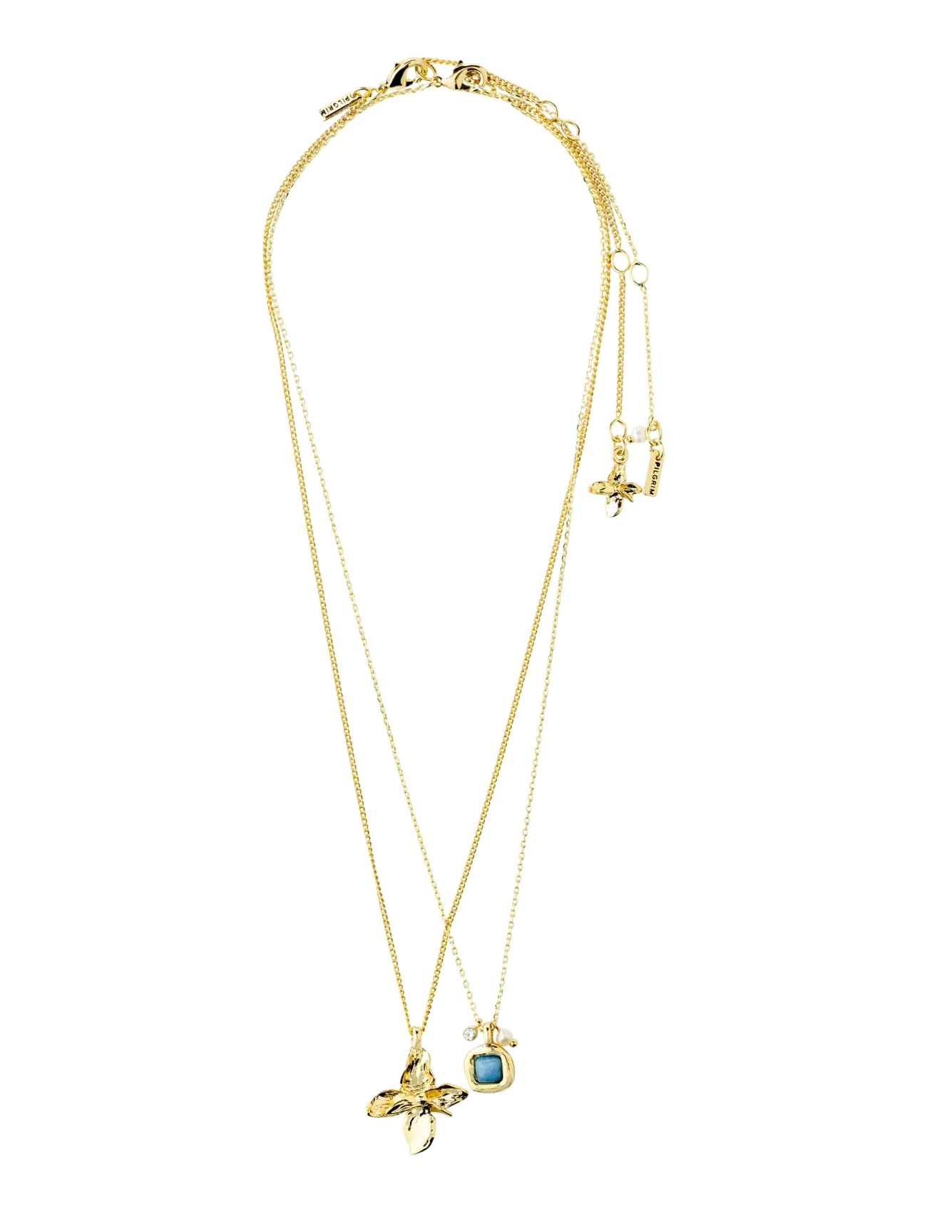 Pilgrim - TRACE necklaces 2-in-1 set, gold-plated - gold plated - 2