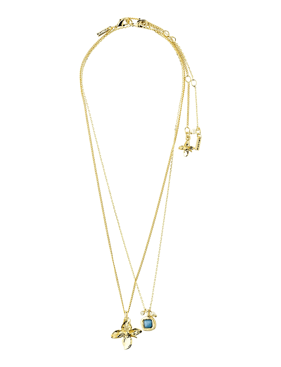 Pilgrim - TRACE necklaces 2-in-1 set, gold-plated - gold plated - 2