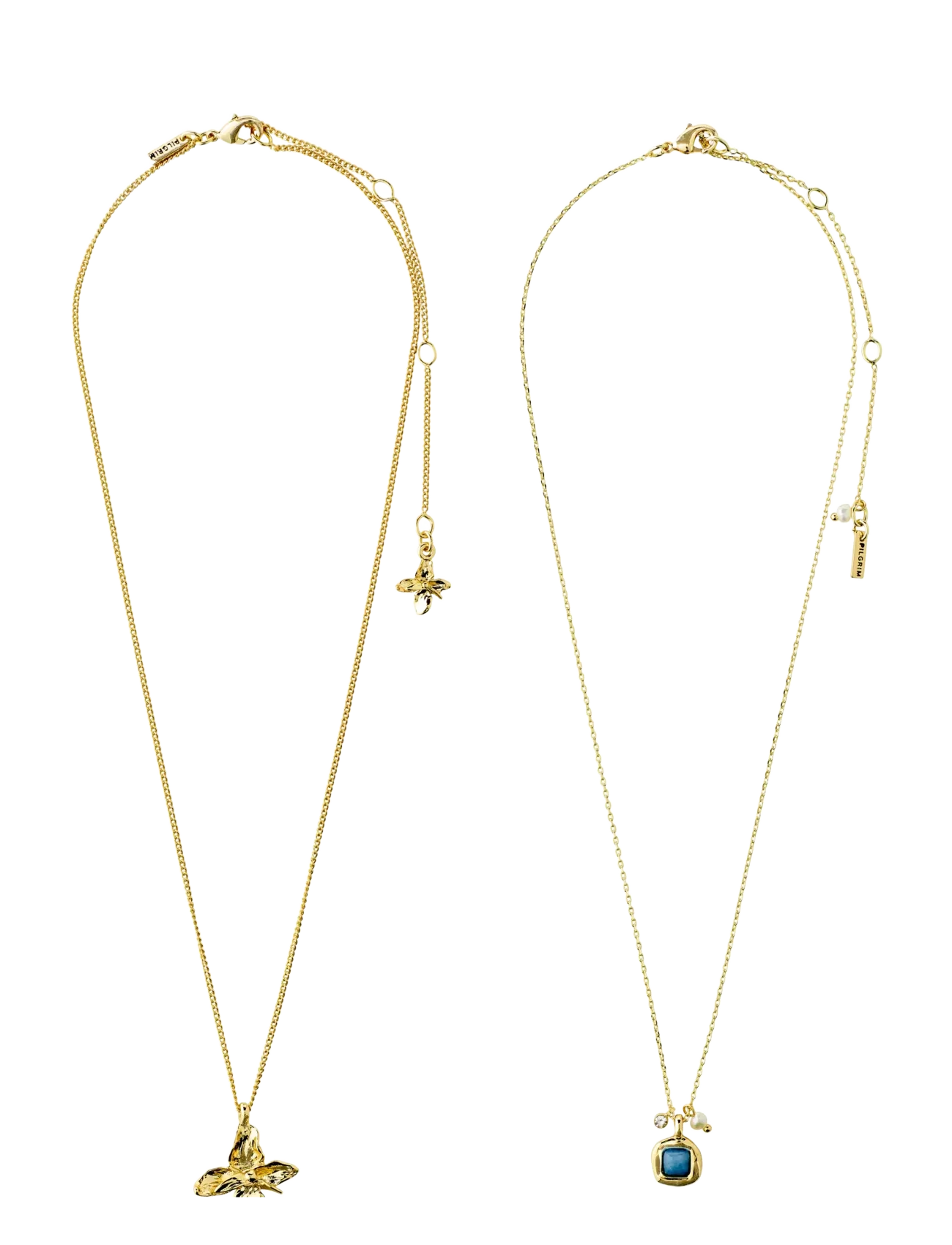 Pilgrim - TRACE necklaces 2-in-1 set, gold-plated - gold plated - 3