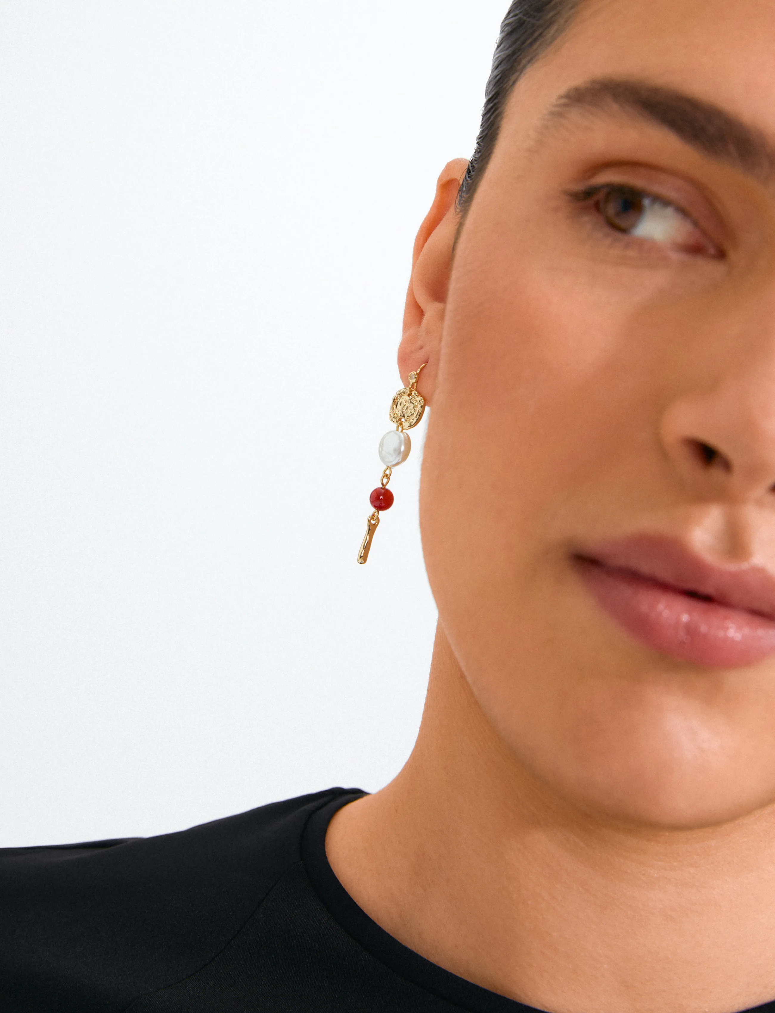 Pilgrim - TRACE earrings gold-plated/multi - gold plated - 2