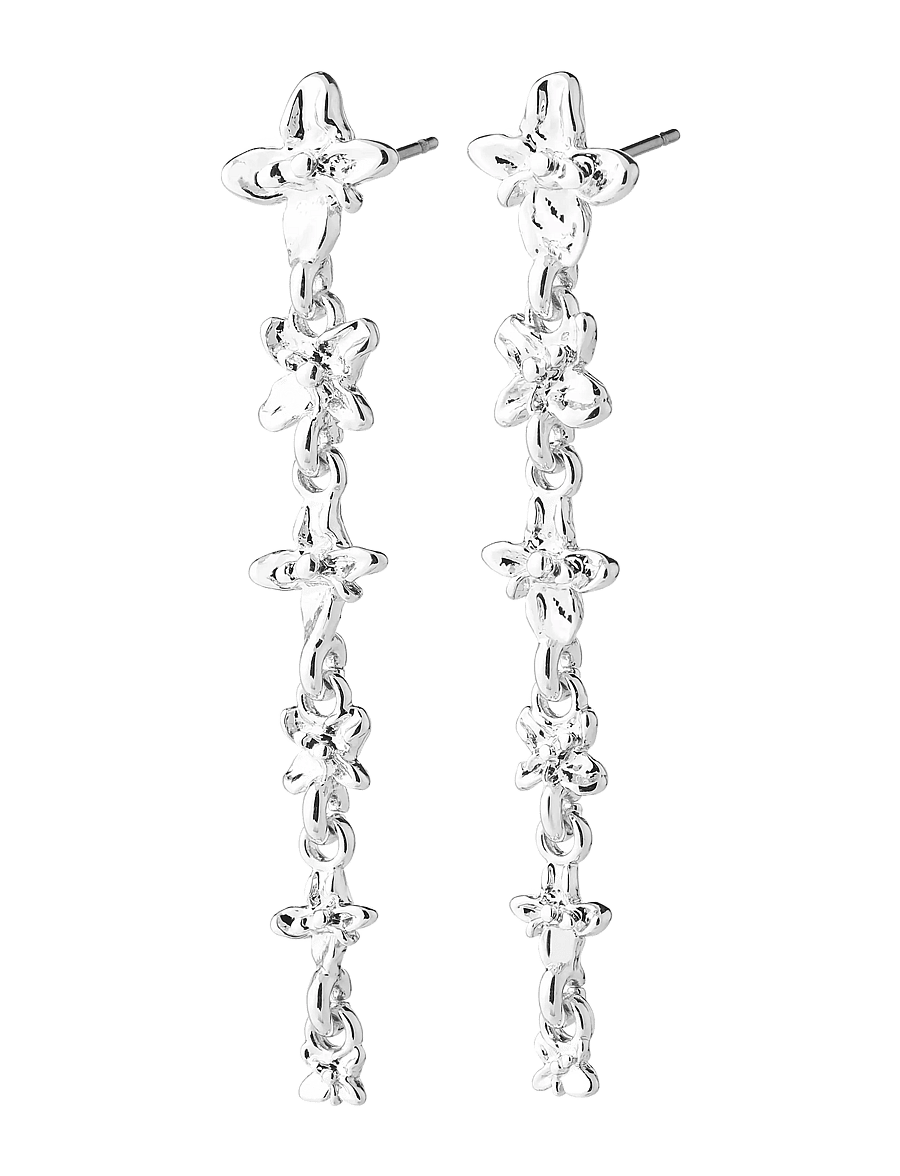 Pilgrim - TRACE earrings silver-plated - ohrhänger - silver plated - 1