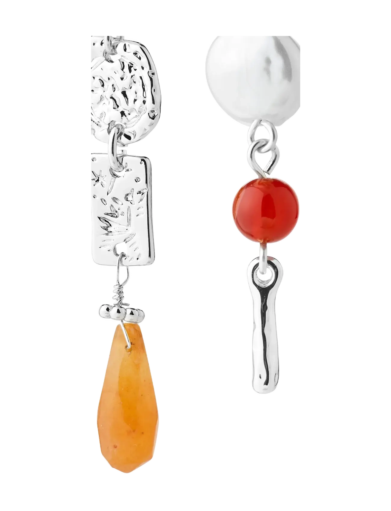 Pilgrim TRACE earrings silver-plated/multi - Modetrends - SILVER PLATED / silver