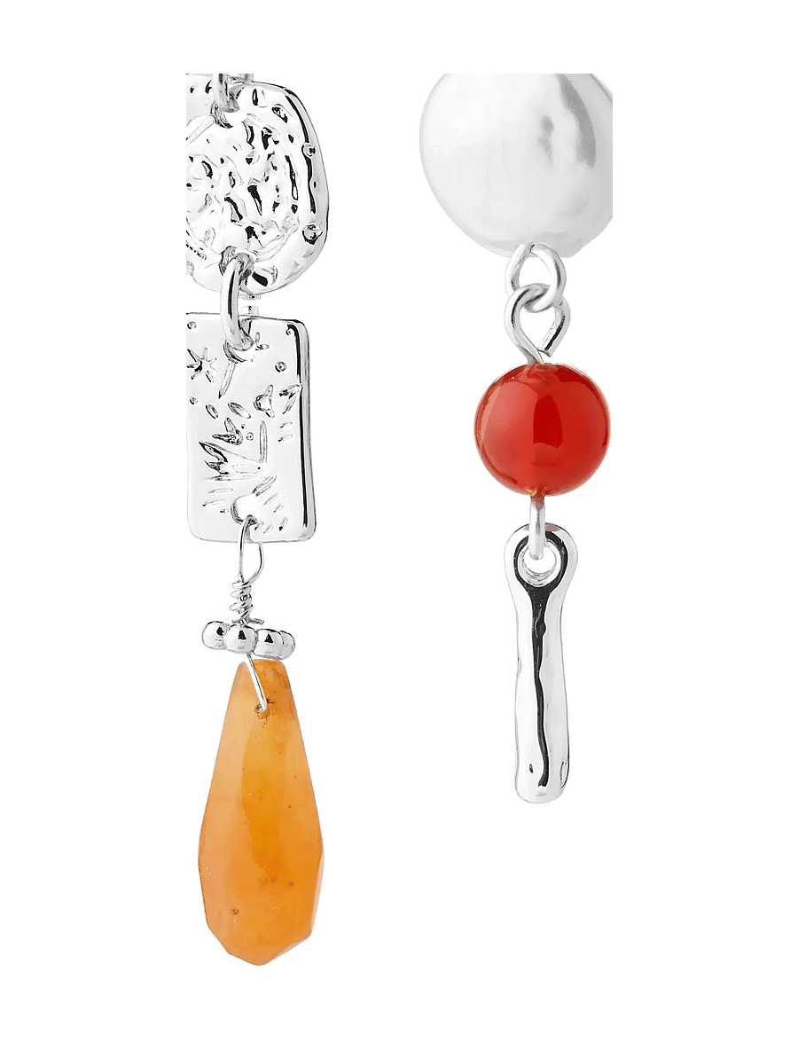 Pilgrim - TRACE earrings silver-plated/multi - silver plated - 1