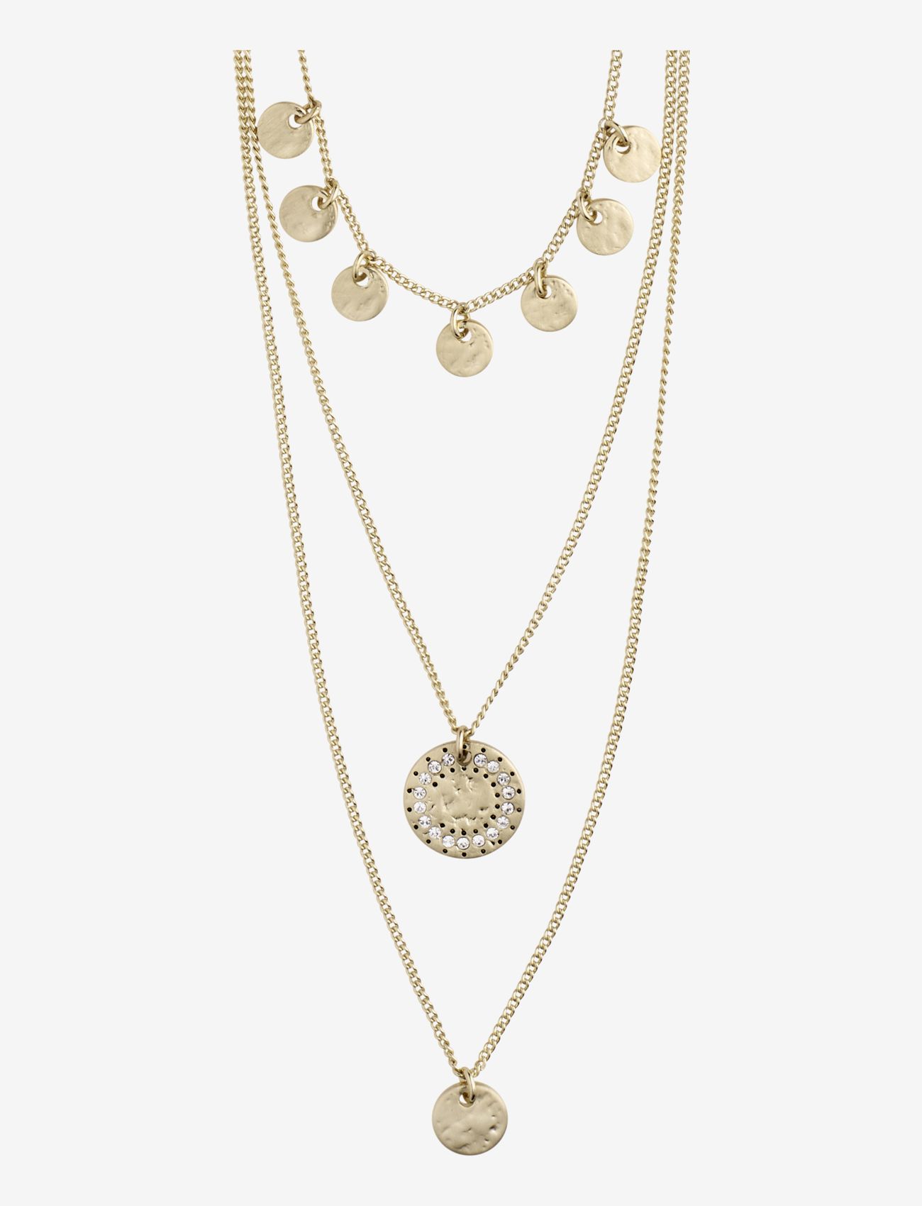 Pilgrim - ARDEN 3-in-1  crystal necklace gold-plated - gold plated - 0
