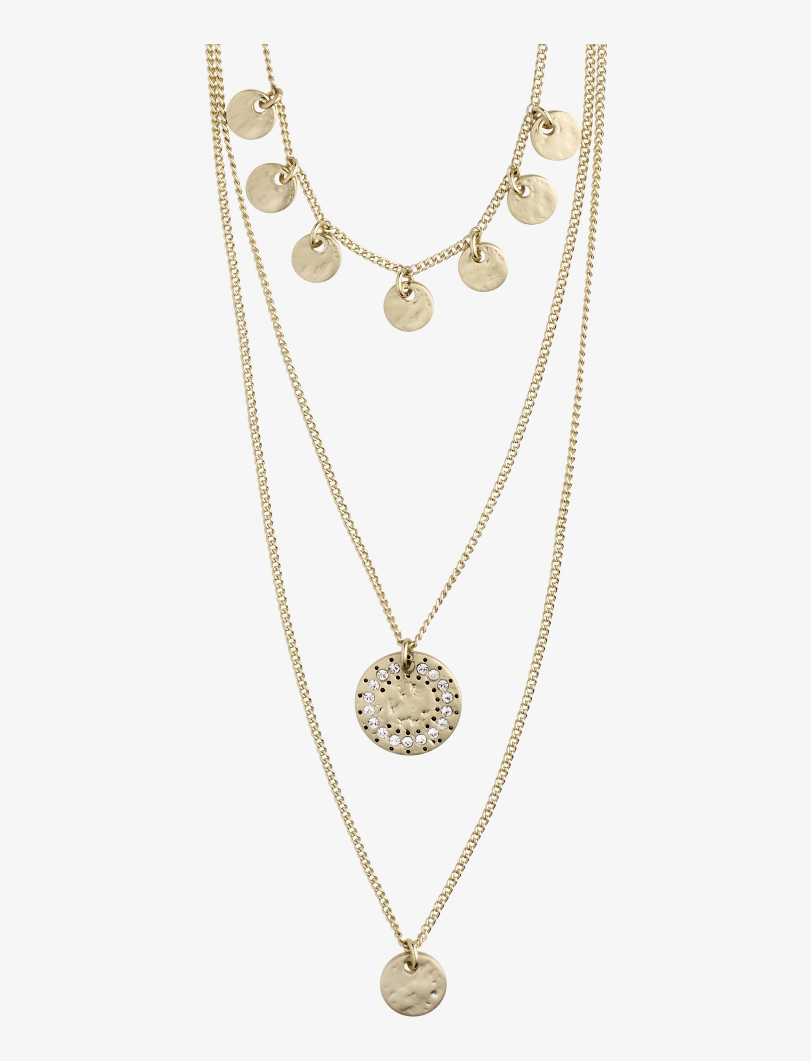 Pilgrim - ARDEN 3-in-1 crystal necklace gold-plated - gold plated - 0