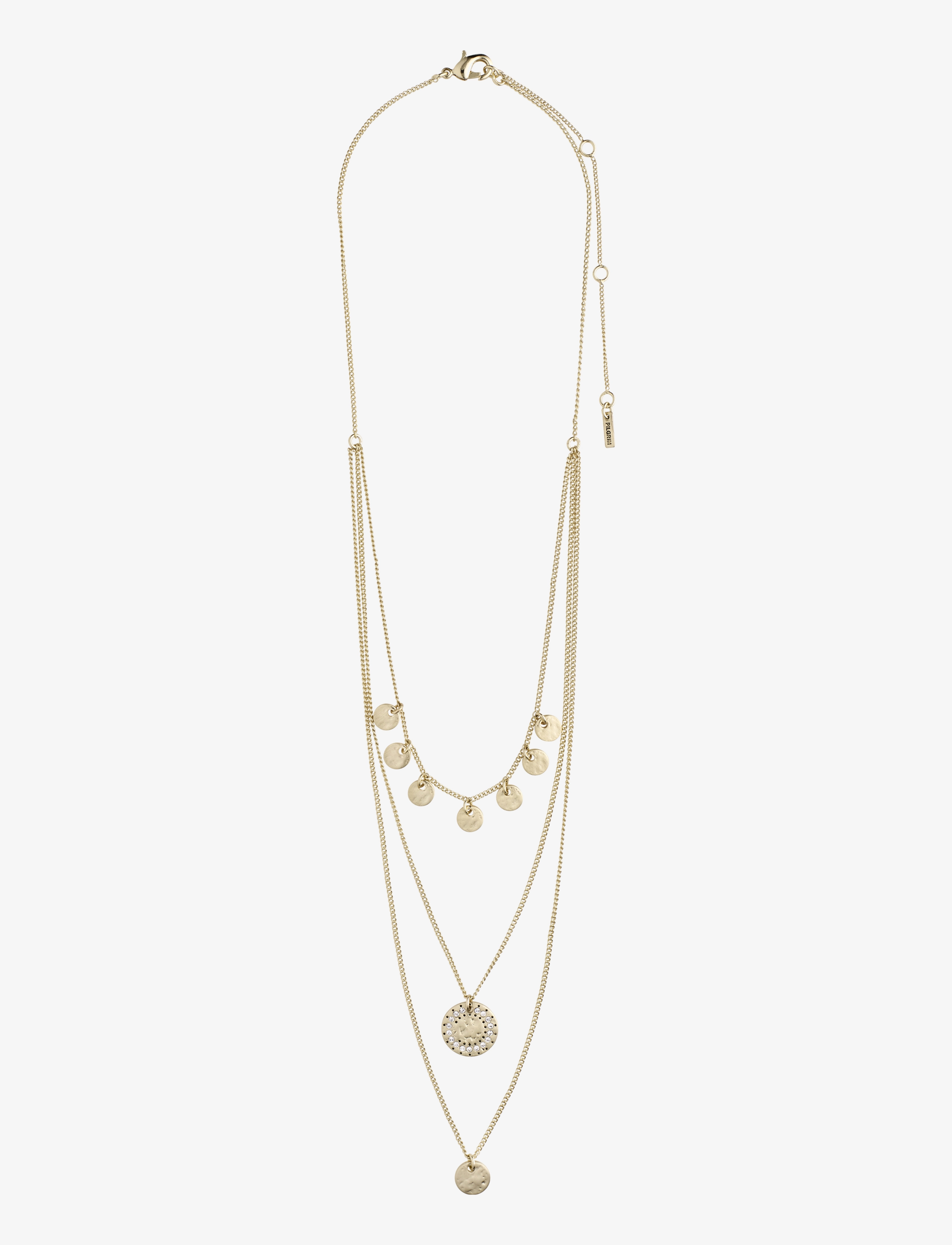 Pilgrim - ARDEN 3-in-1  crystal necklace gold-plated - gold plated - 1