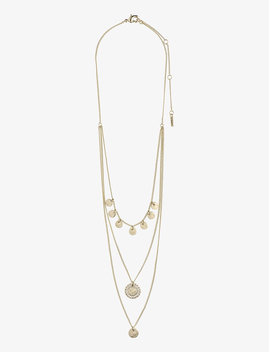Pilgrim - ARDEN 3-in-1 crystal necklace gold-plated - gold plated - 1