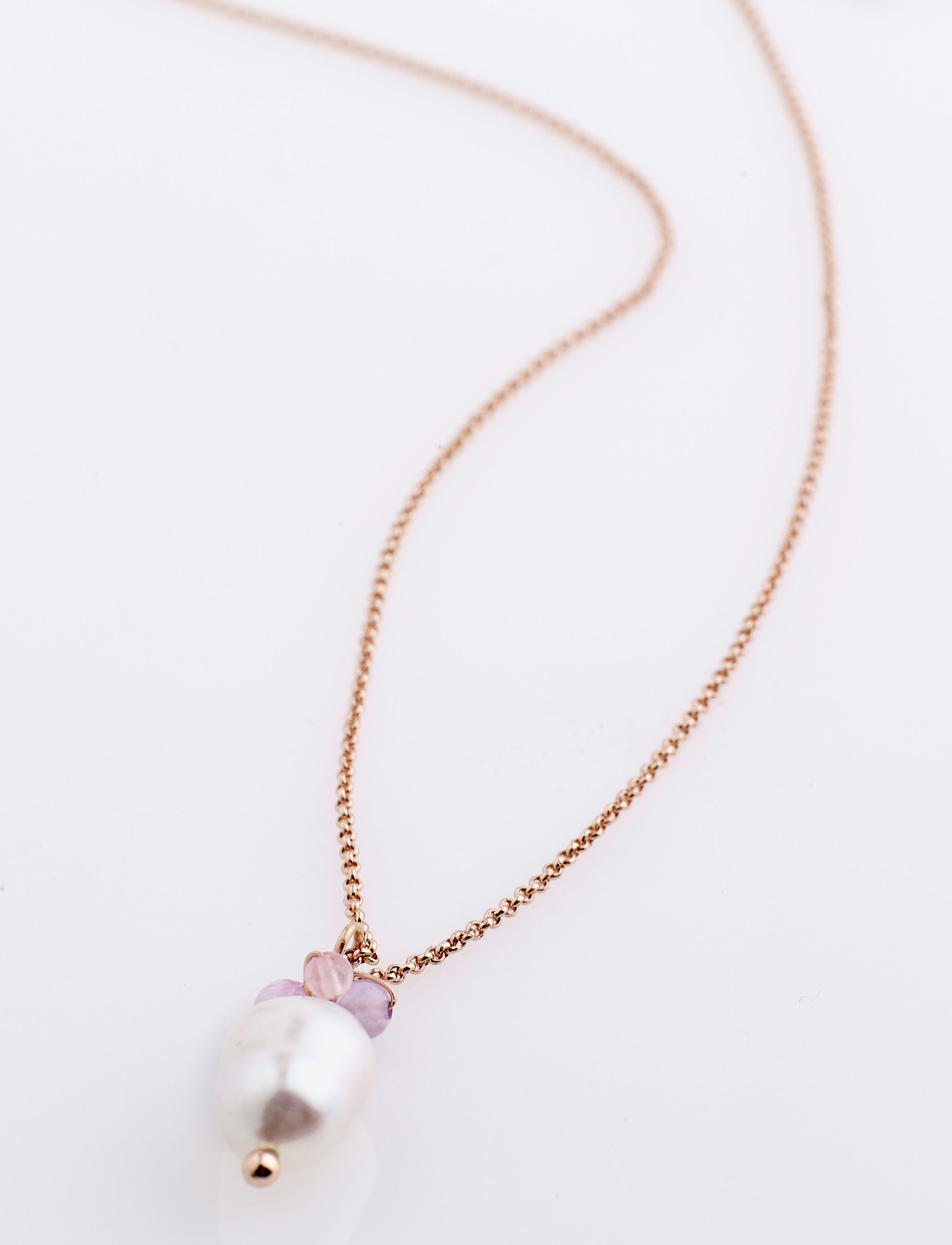 Pilgrim - Necklace Poesy Rose Gold Plated Multi - rose gold plated - 2