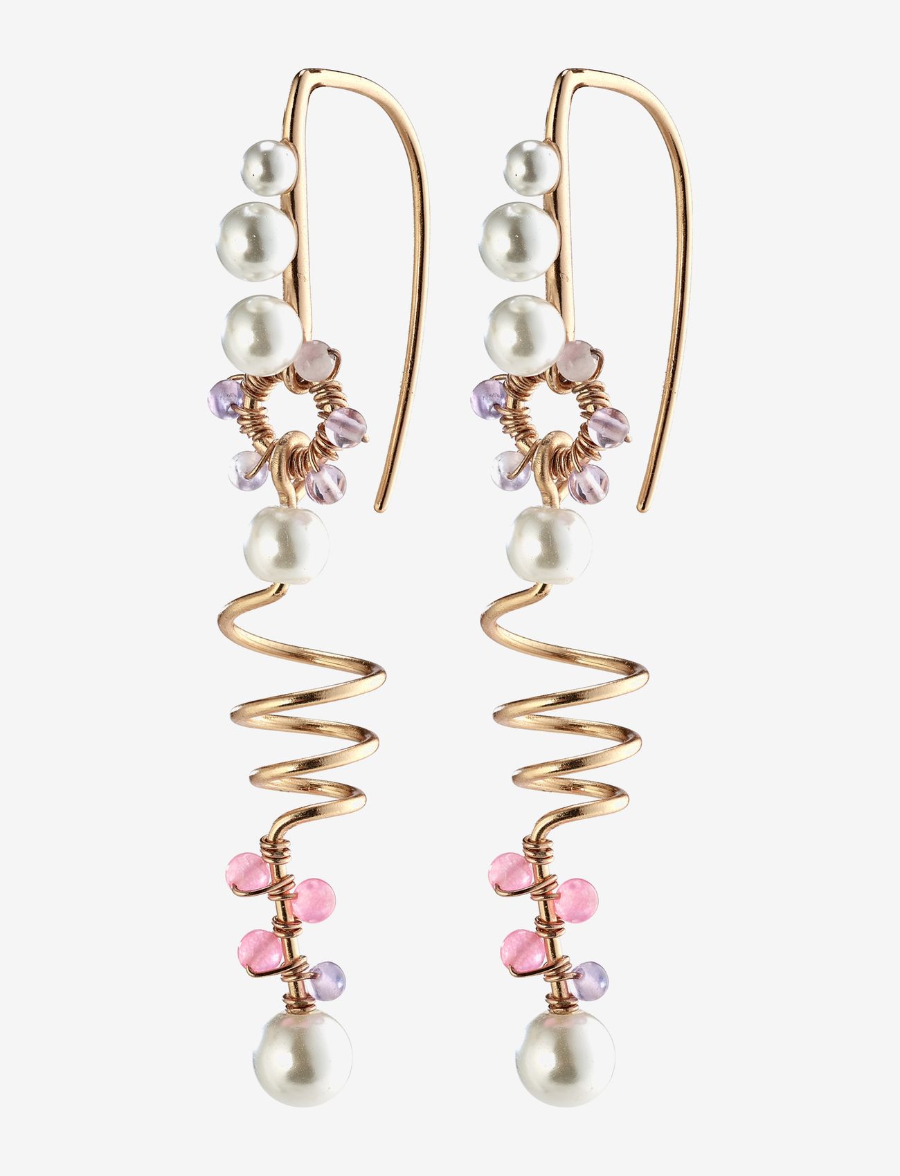 Pilgrim - Earrings  Poesy - rose gold plated - 0