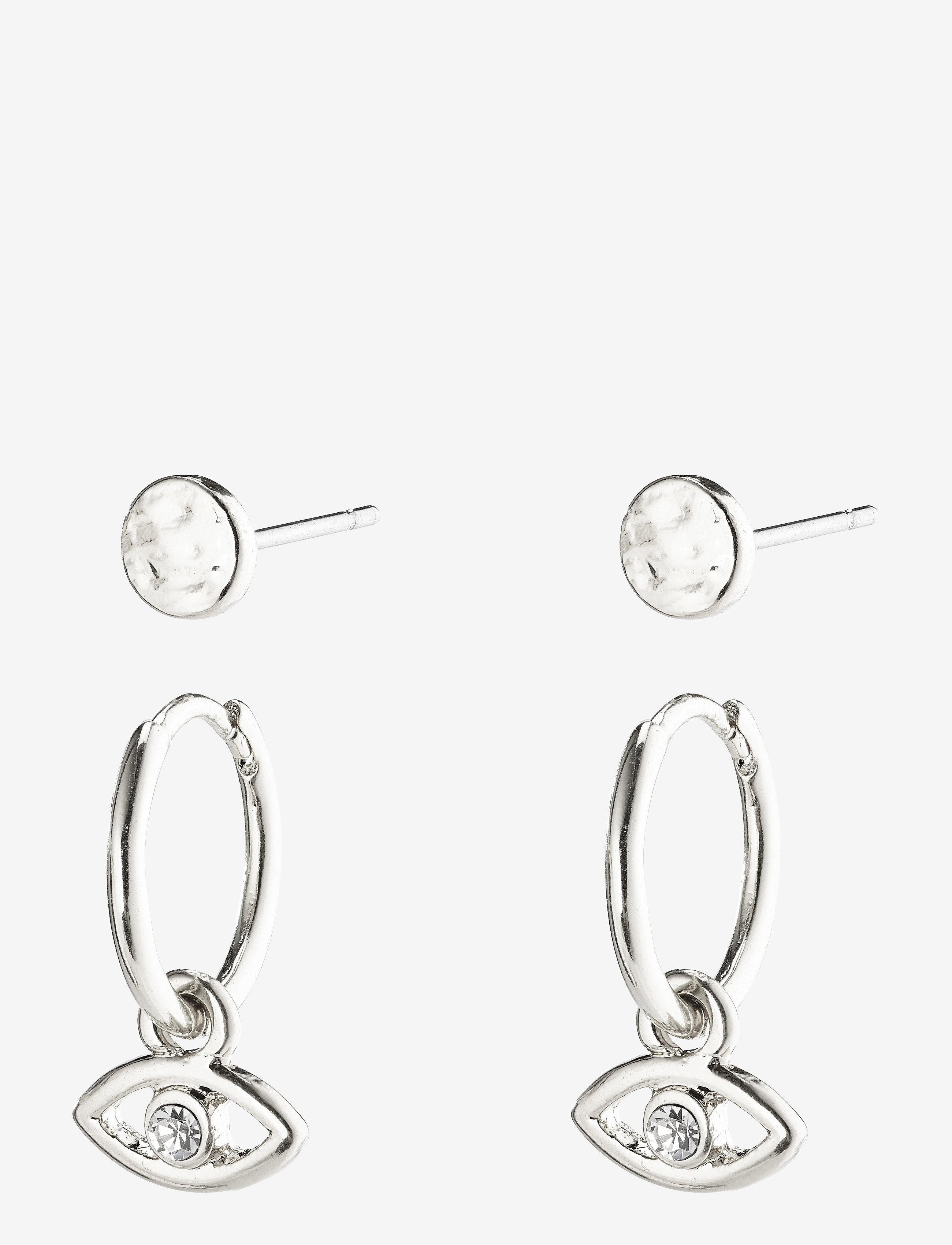 Pilgrim - Earrings  Poesy - silver plated - 1