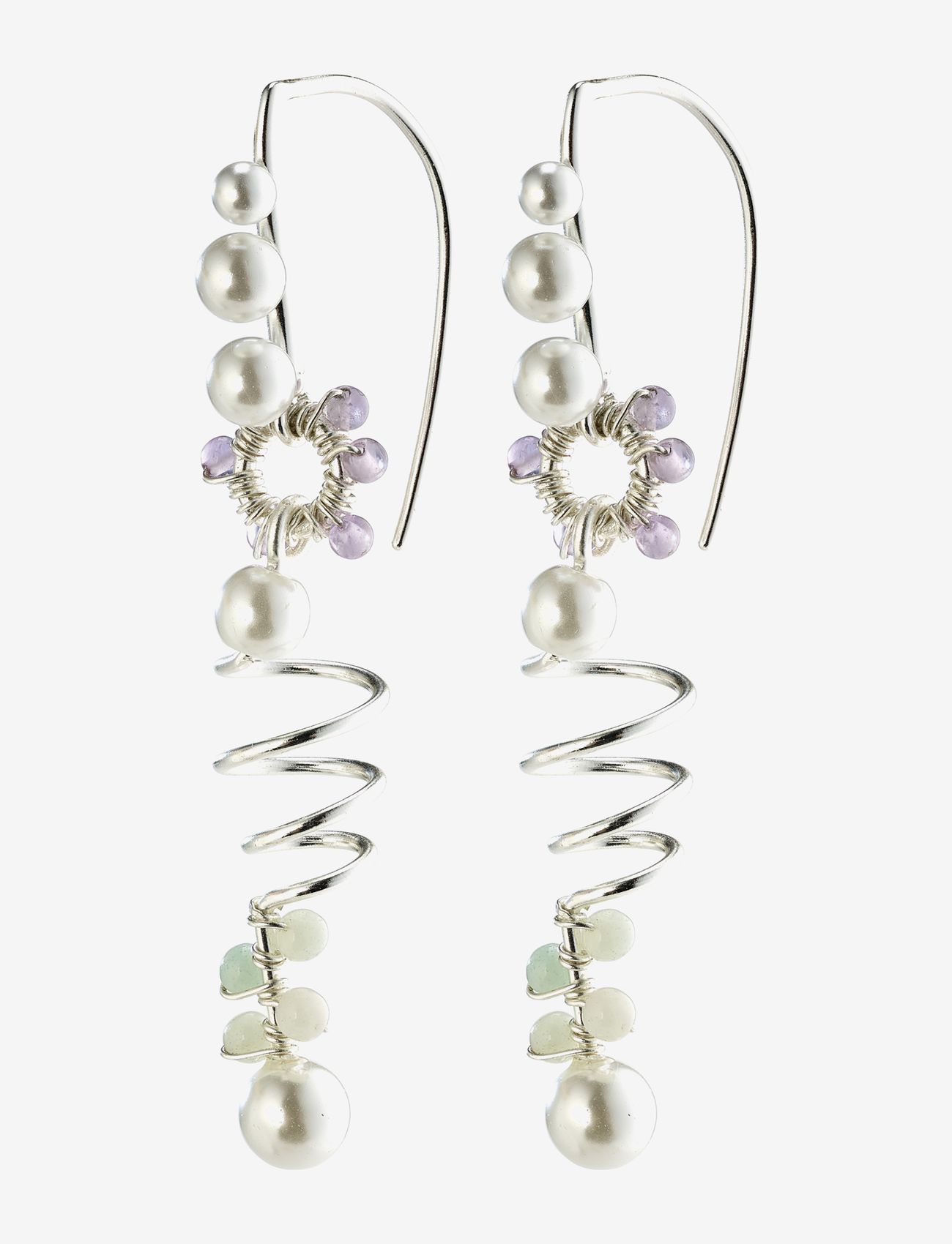 Pilgrim - Earrings  Poesy - silver plated - 0