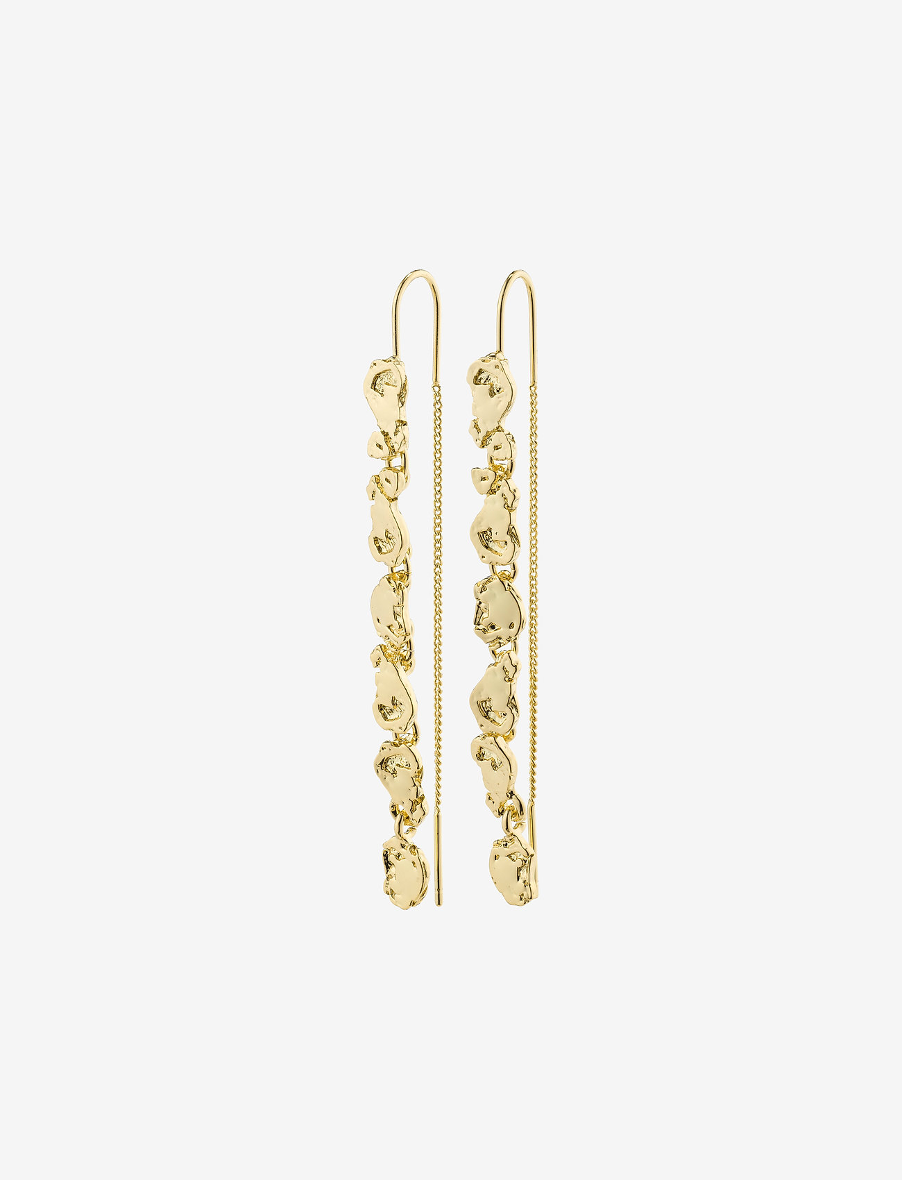 Pilgrim - THANKFUL long chain earrings - oorhangers - gold plated - 0