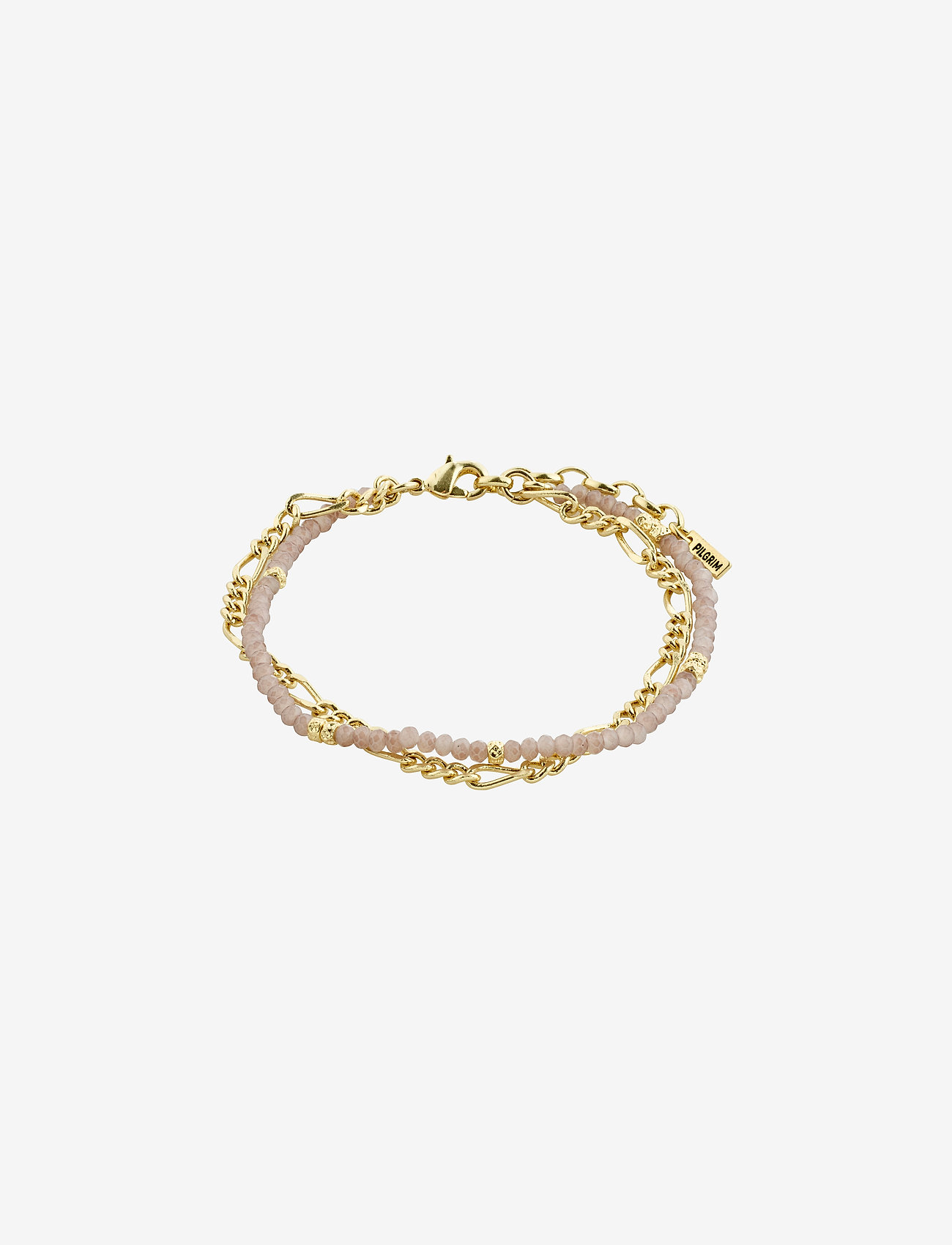 Pilgrim - THANKFUL light purple bracelet - gold plated - 0