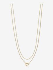 Pilgrim - BLOSSOM recycled crystal pendant necklace gold-plated - halskæder med vedhæng - gold plated - 0