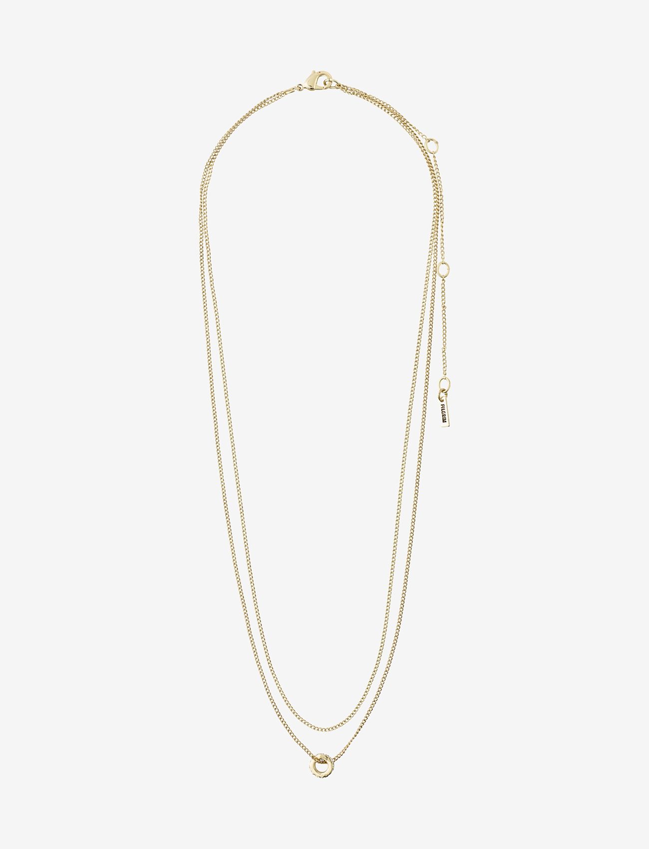 Pilgrim - BLOSSOM recycled crystal pendant necklace gold-plated - halskæder med vedhæng - gold plated - 1